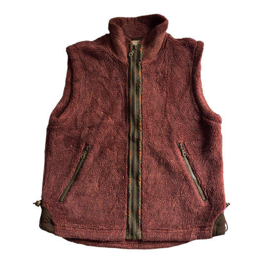 🥾 Vintage Sherpa Fleece Vest – Made in Canada – Men’s S