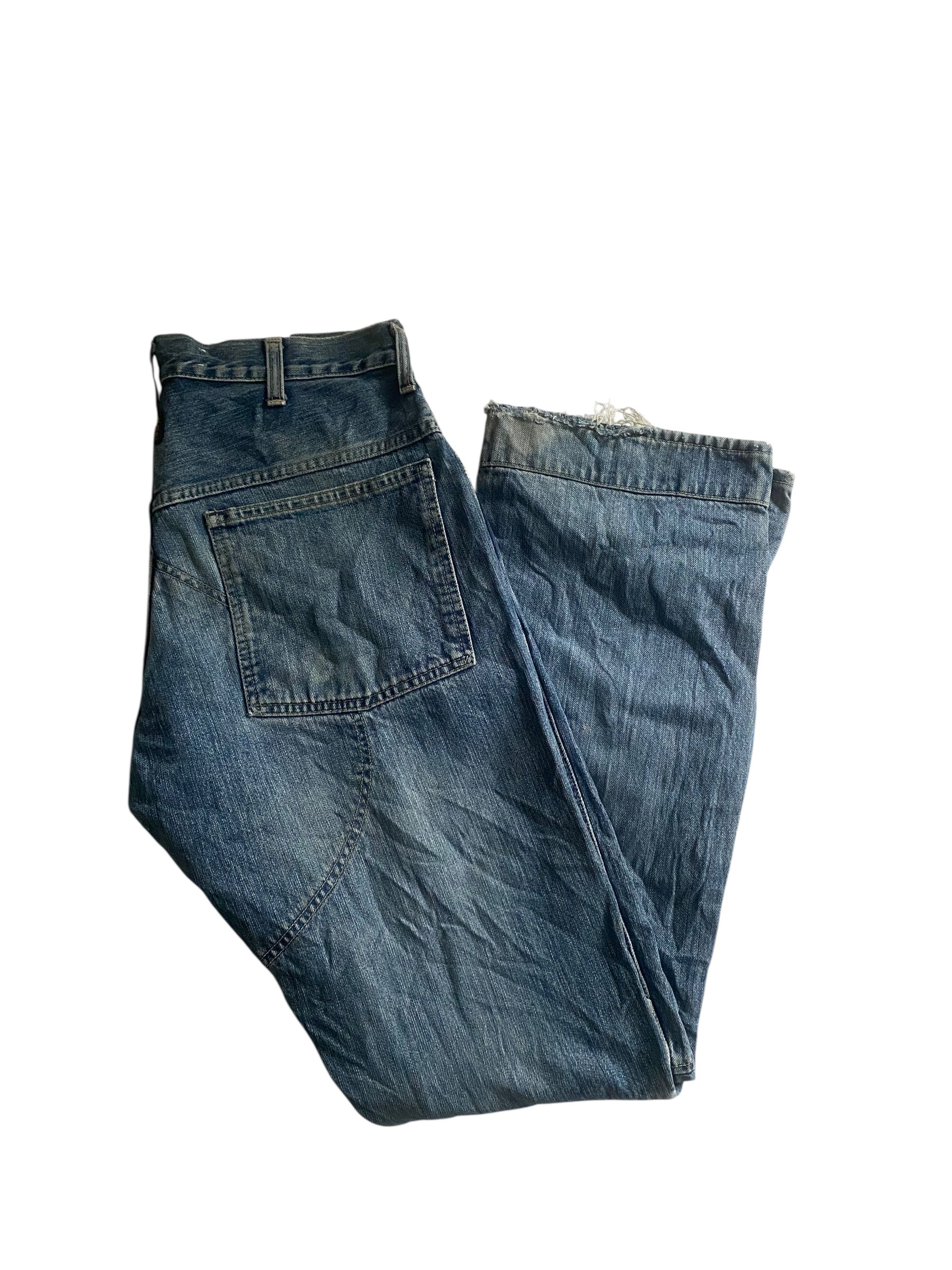 Blugi G-Star Elwood Y2K vintage, albastru spălat, croială 3D