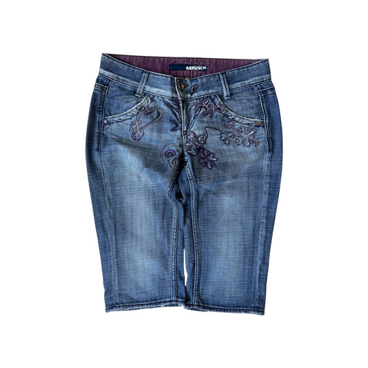 👖 Miss Sixty Capri Jeans Y2K – Made in Italy, Talie Joasă, Mărime US 27