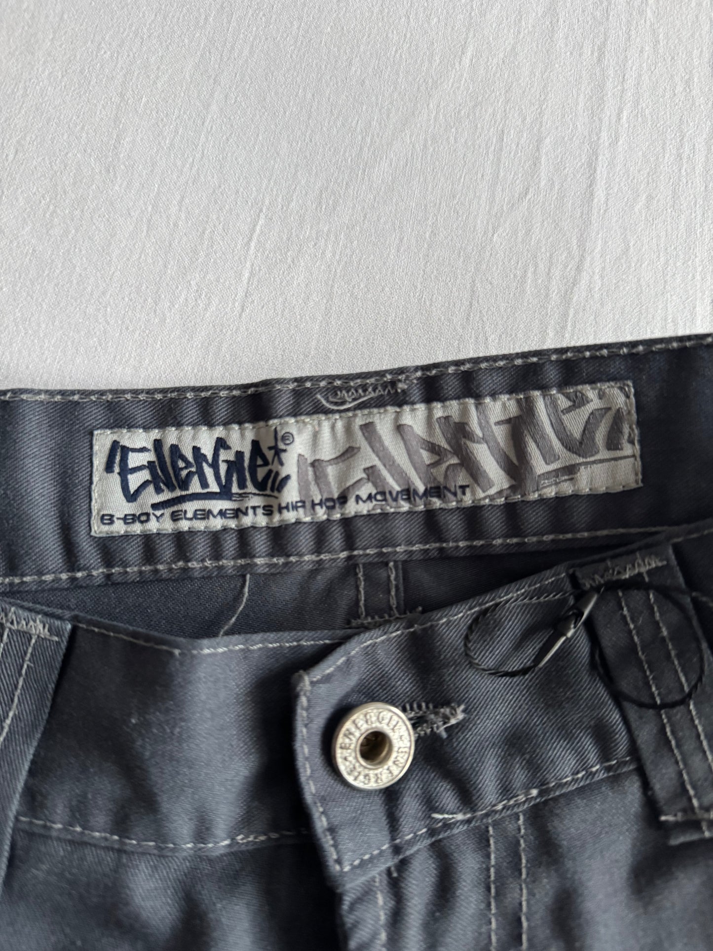 🔨 Pantaloni Utility Vintage Energie Gri – Made in Italy – US 26 (EU 36)