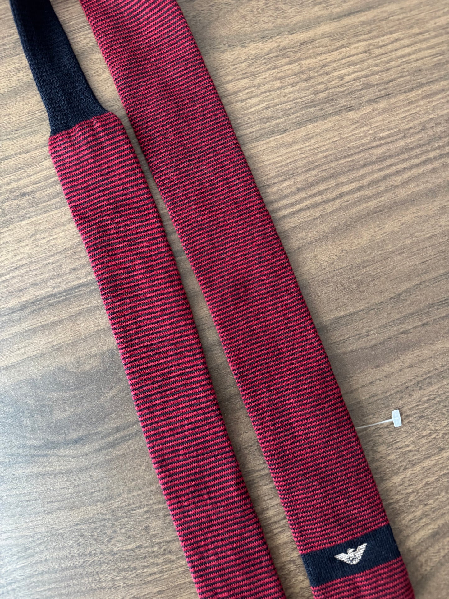 👔 Cravată Tricotată Lană Giorgio Armani Vintage | ‘80s