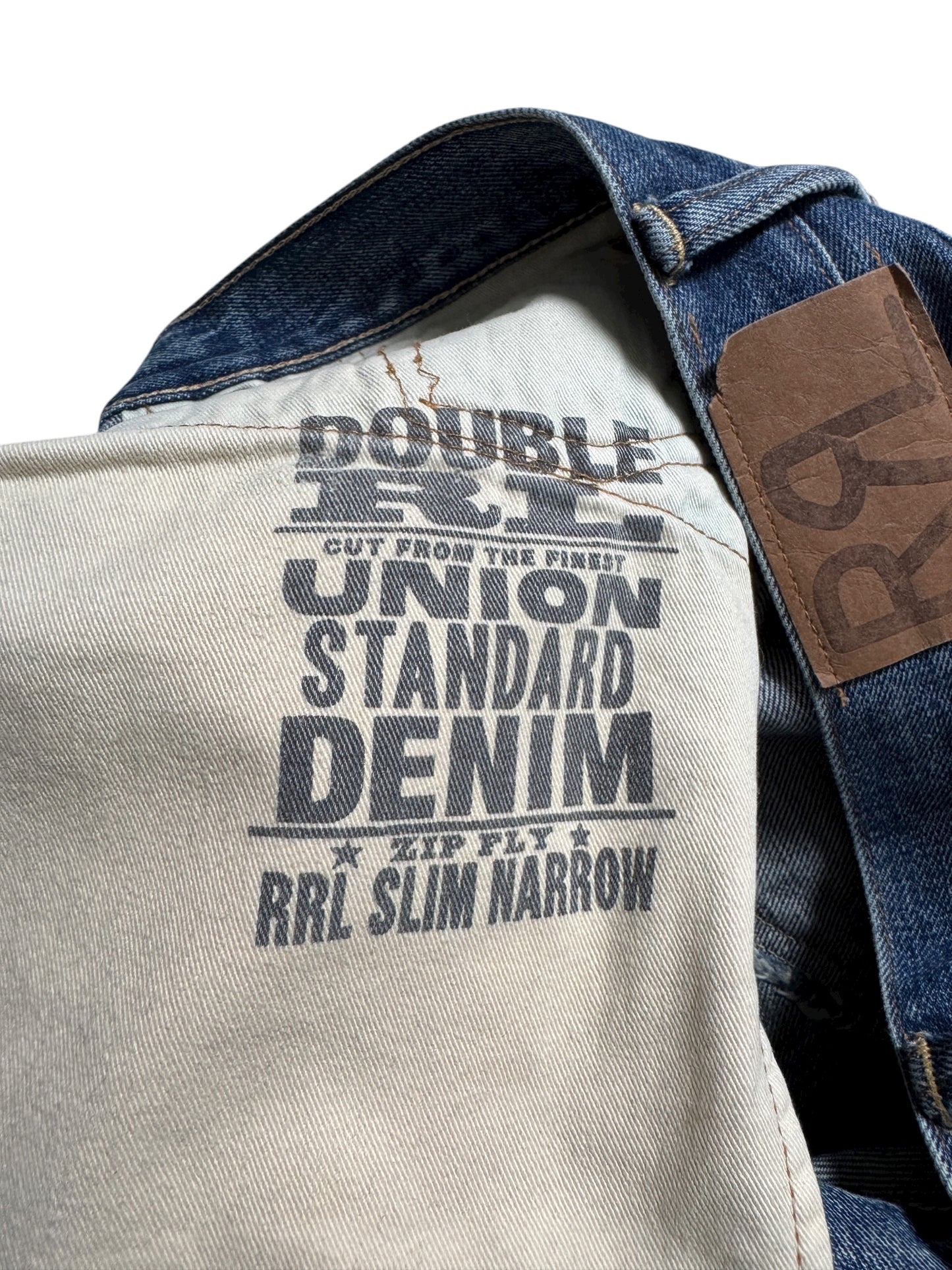 🪡 Ralph Lauren Double RL Slim Patchwork Jeans – W31 x L32 – Made in Mexico