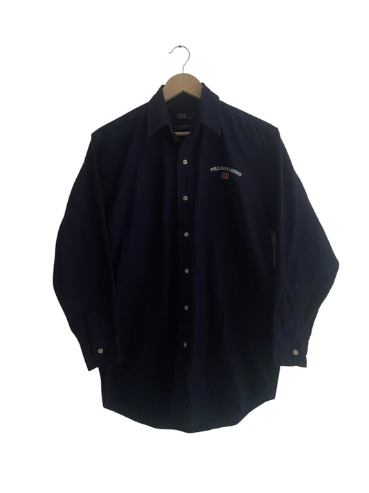 Cămașă Polo Ralph Lauren Navy – Logo Mare Pe Piept, Mărime L (Femei)