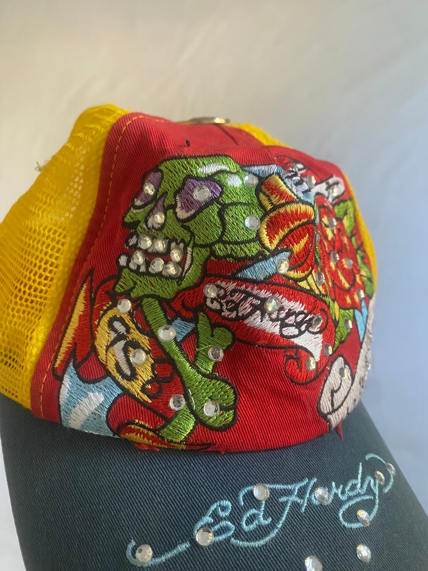 Y2K Ed Hardy Trucker Hat