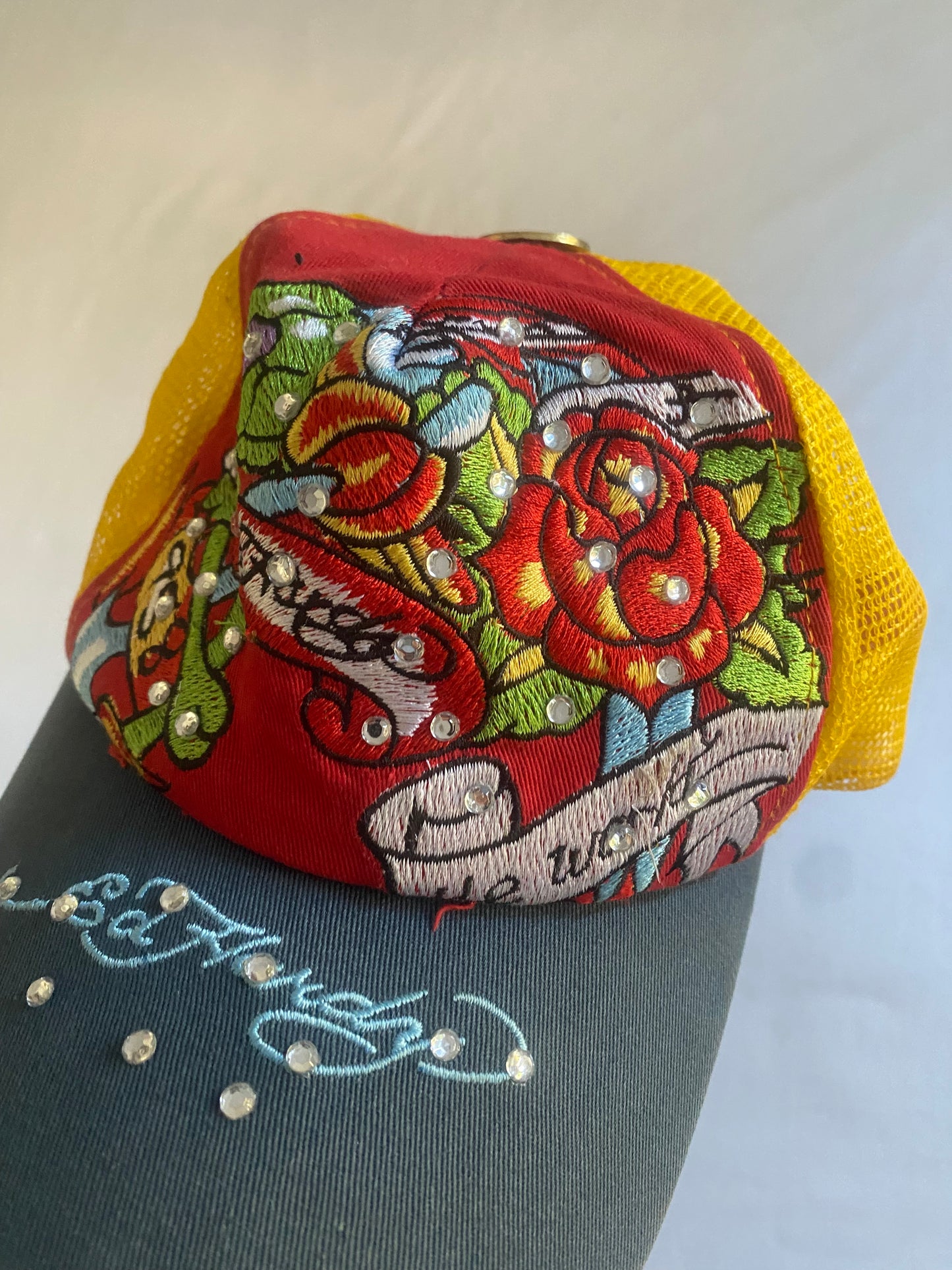 Y2K Ed Hardy Trucker Hat