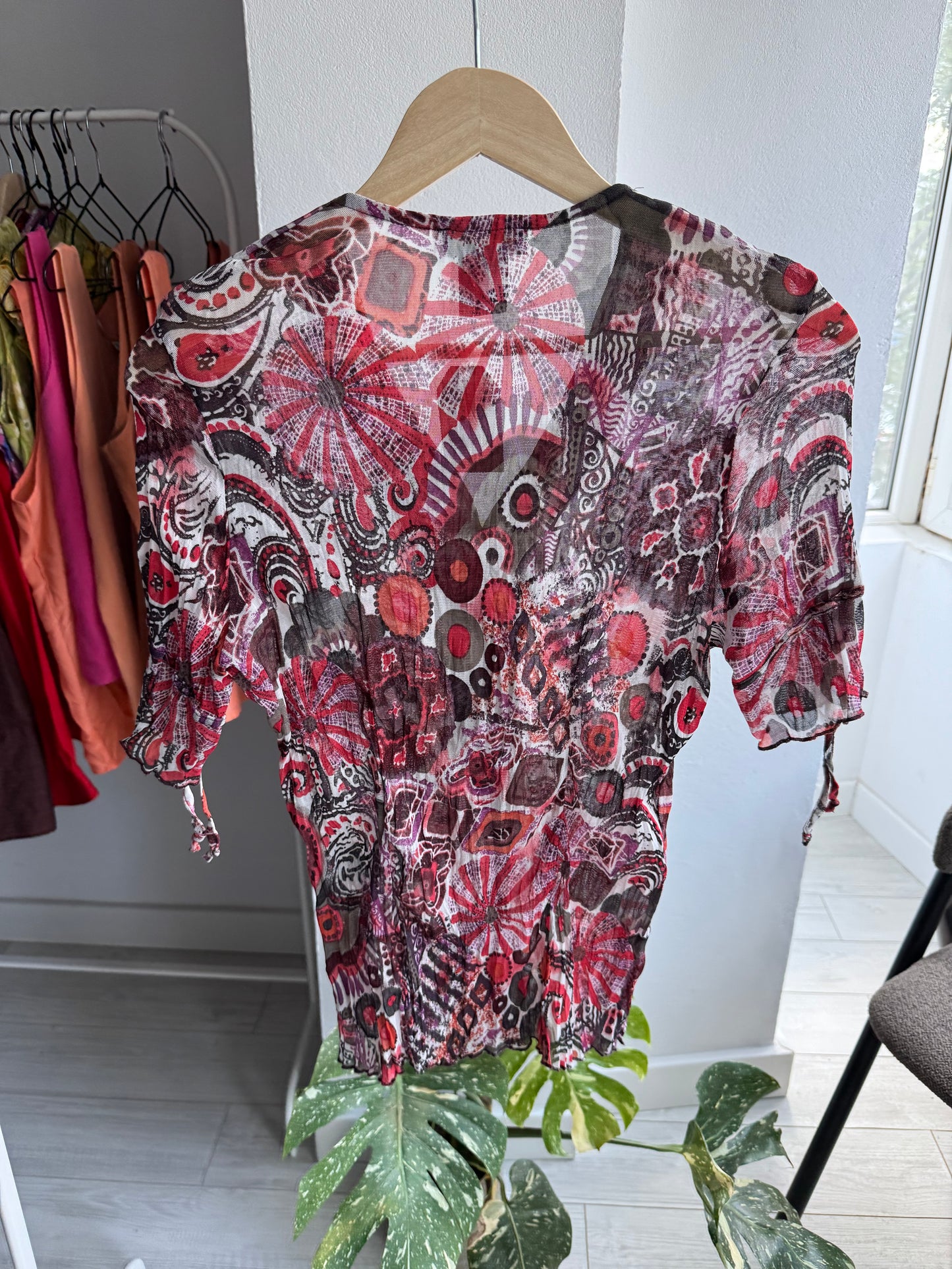 💁‍♀️ Top Mesh Printed Y2K – S Damă (36)