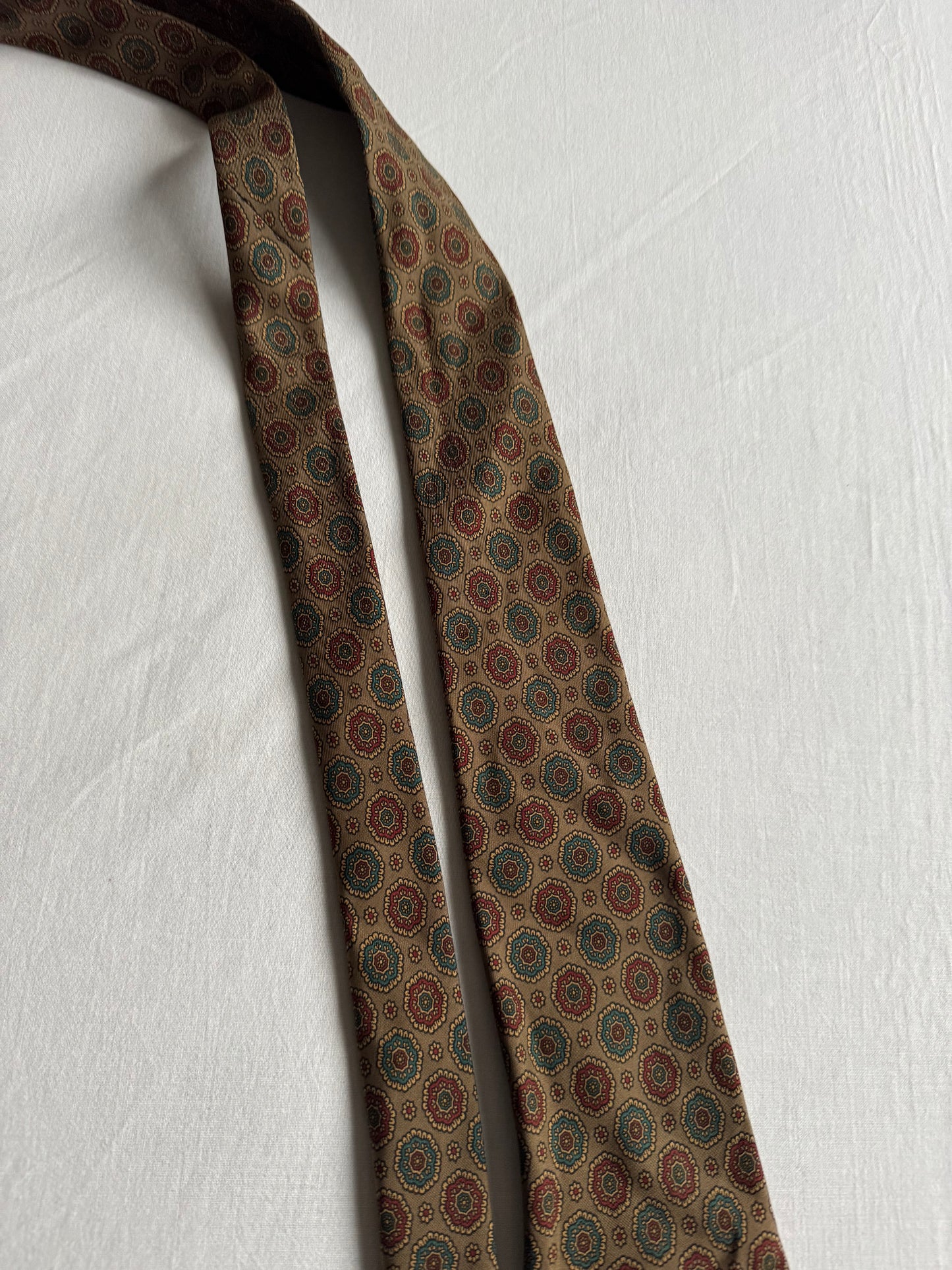 👔 Cravată Vintage Yves Saint Laurent din Mătase cu Print