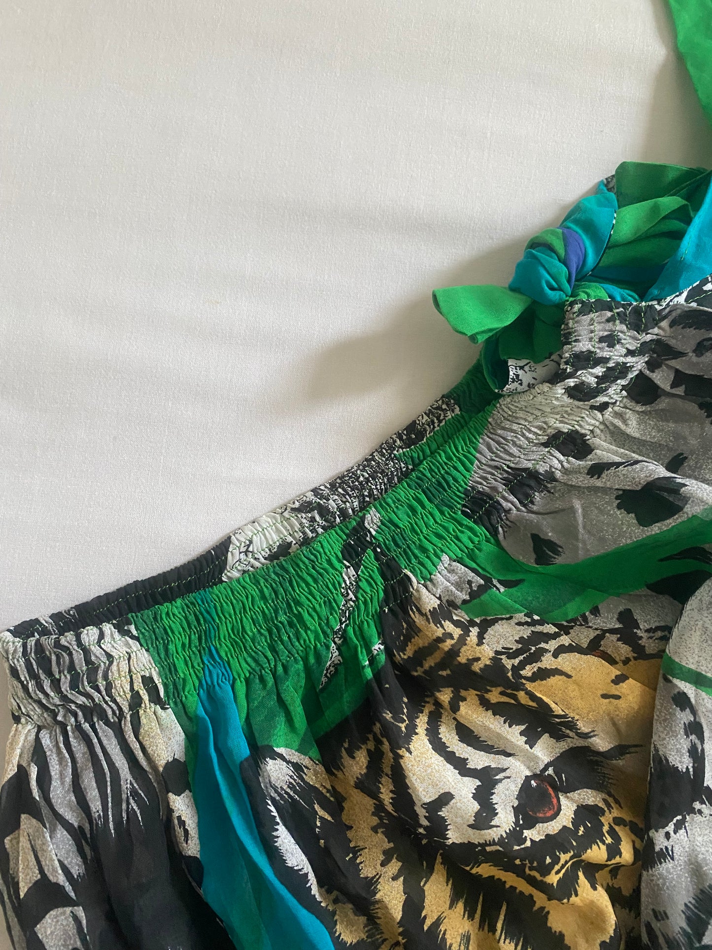 Fustă Wraparound Vintage – Animal & Jungle Print – 100% Bumbac 🌴🐾