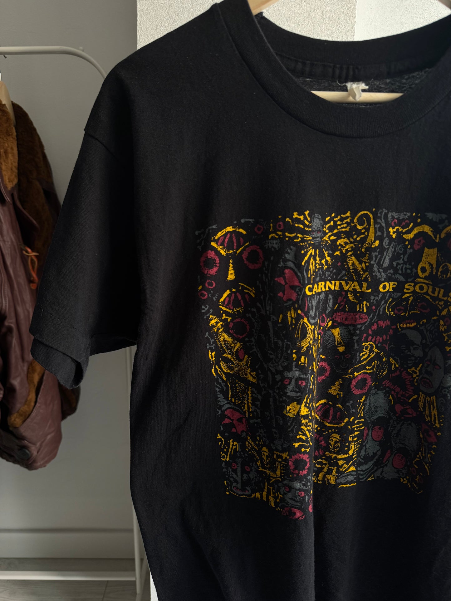 🎭 Tricou Vintage Carnival of Souls Movie Tee – Single Stitch – L Bărbați