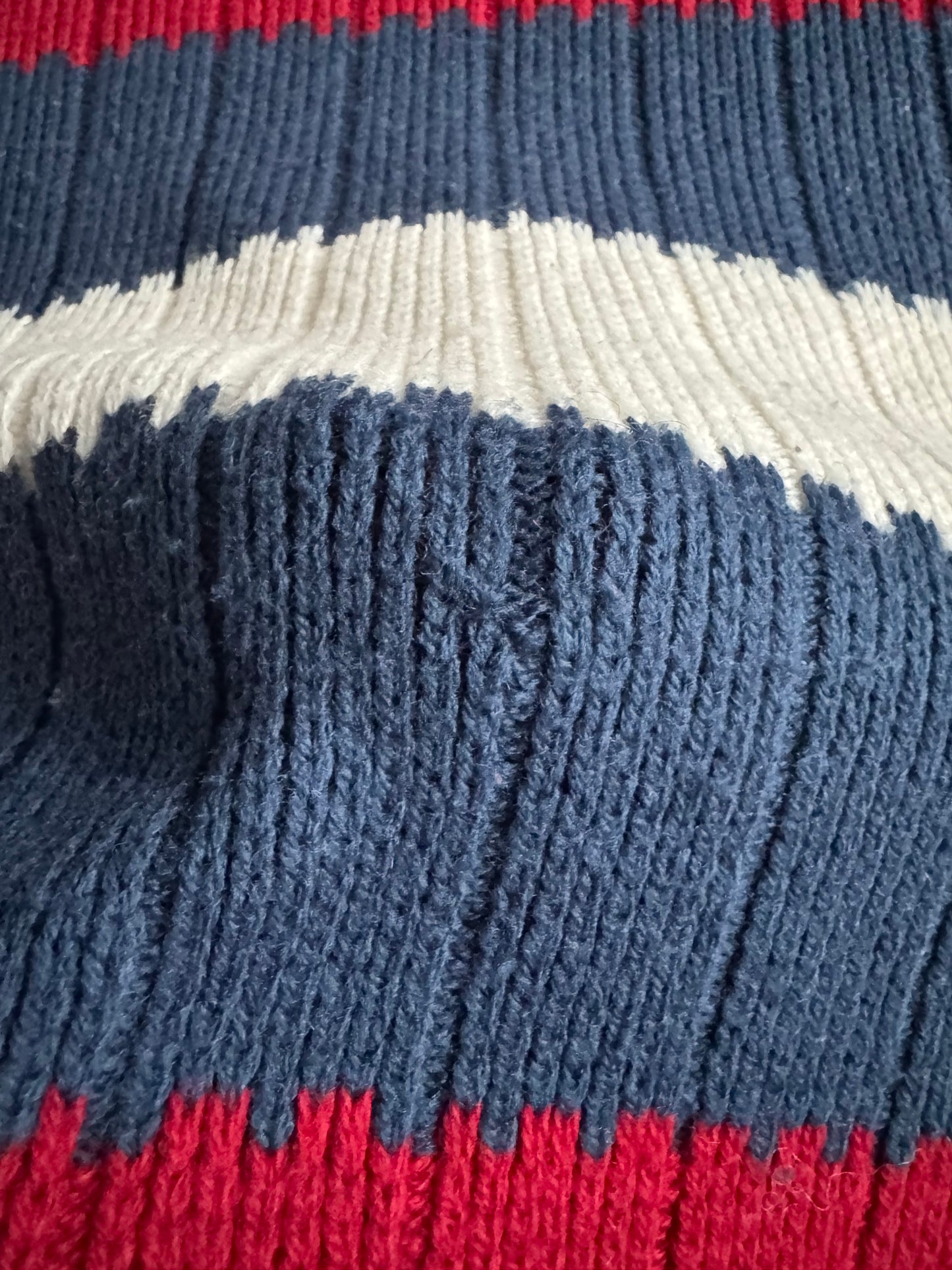 🧶 Pulover Vintage Bărbați Avirex cu Dungi – L