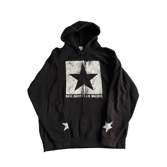 🎙️ Hanorac Band 2008 Negru Rage Against the Machine – L (XL pe etichetă)