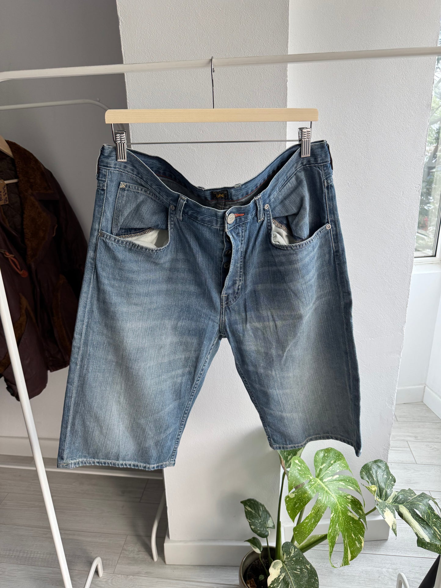 👖 Pantaloni Scurți Vintage Lee Baggy Jorts – W34 Bărbați