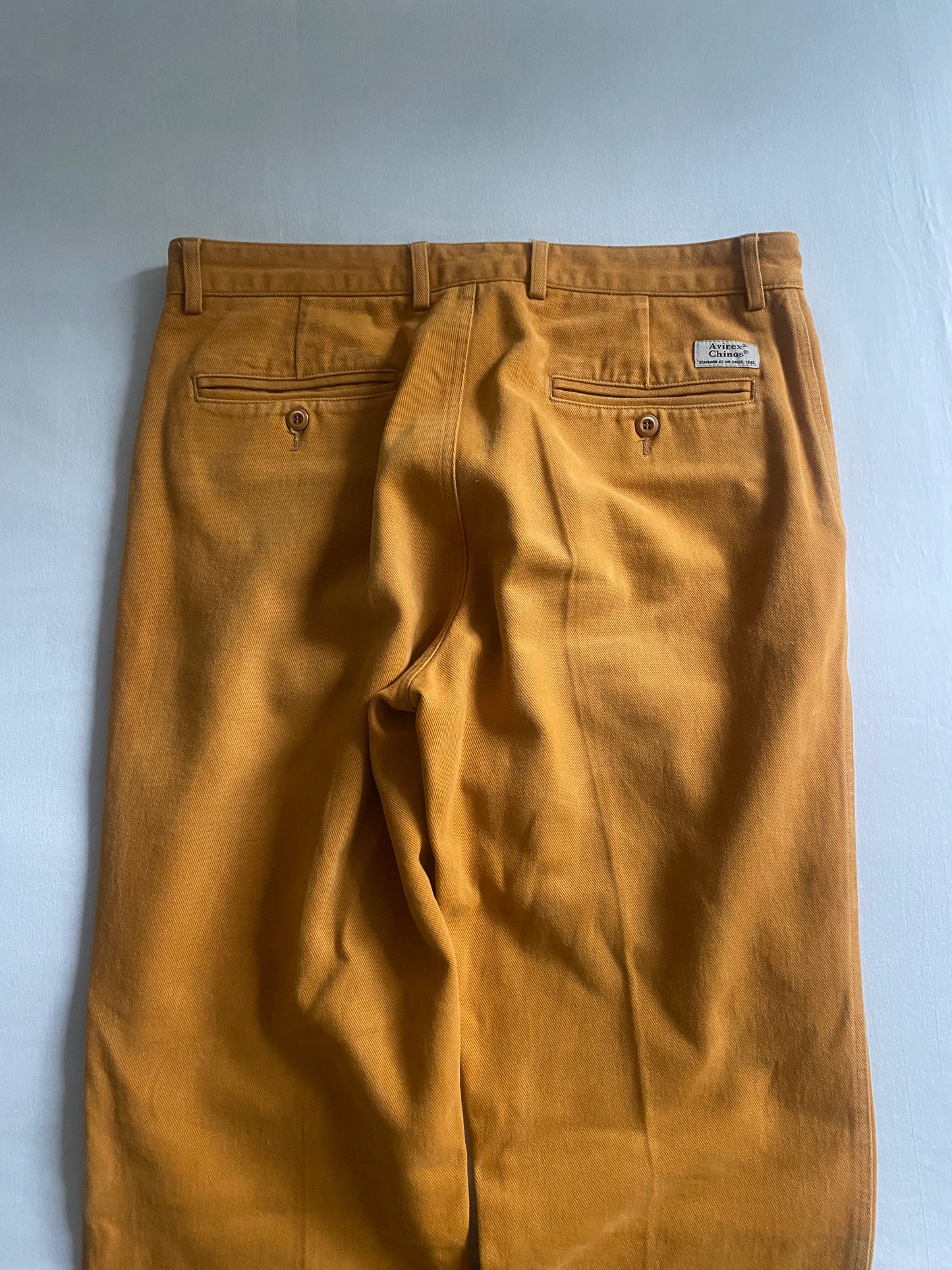 Avirex Vintage – Pantaloni Chino Portocalii
