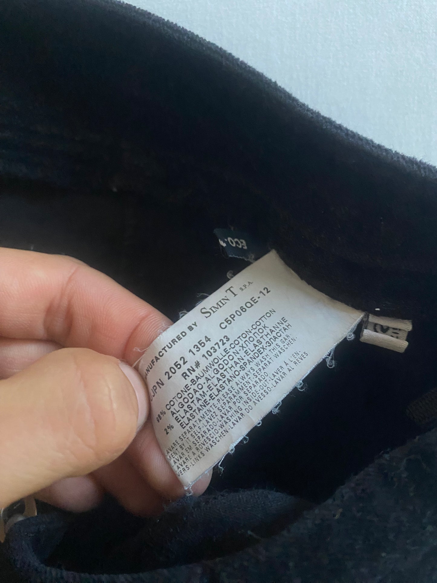 Y2K Armani Velvet Capri Pants