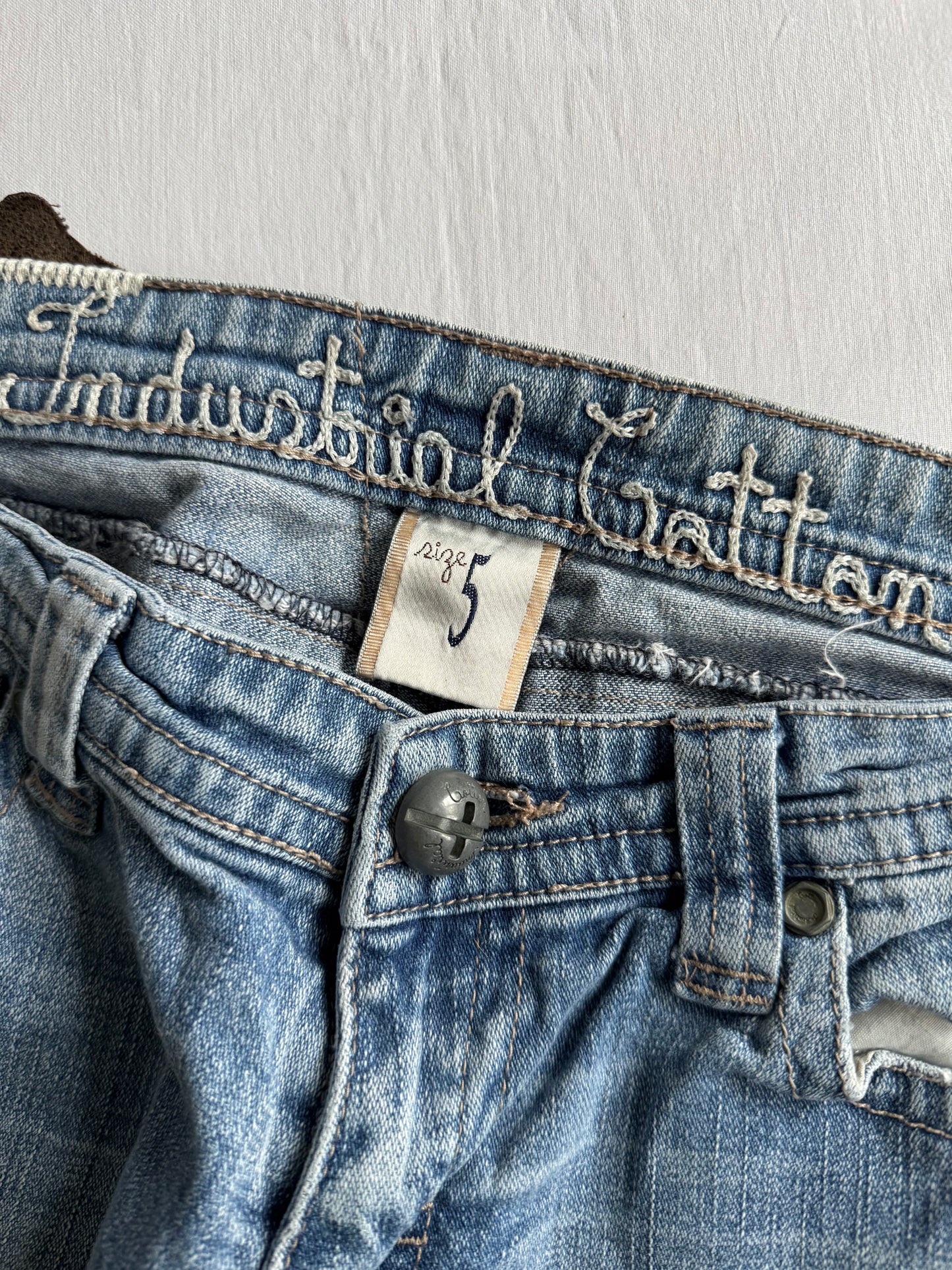 👖 Blugi Y2K Bootcut Industrial Cotton – US 5 / EU 36