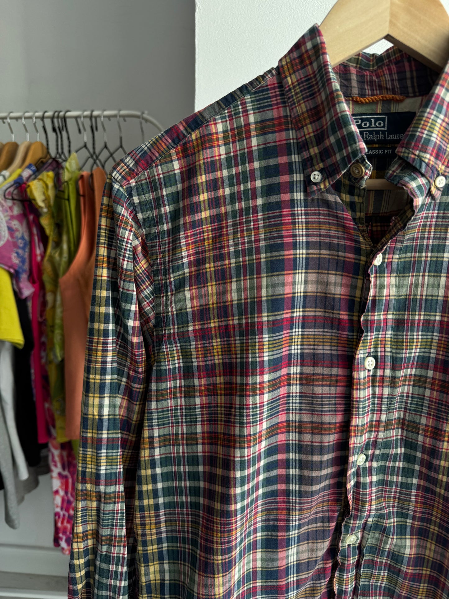 🐴 Vintage Polo Ralph Lauren Cămașă Carouri – S Bărbați