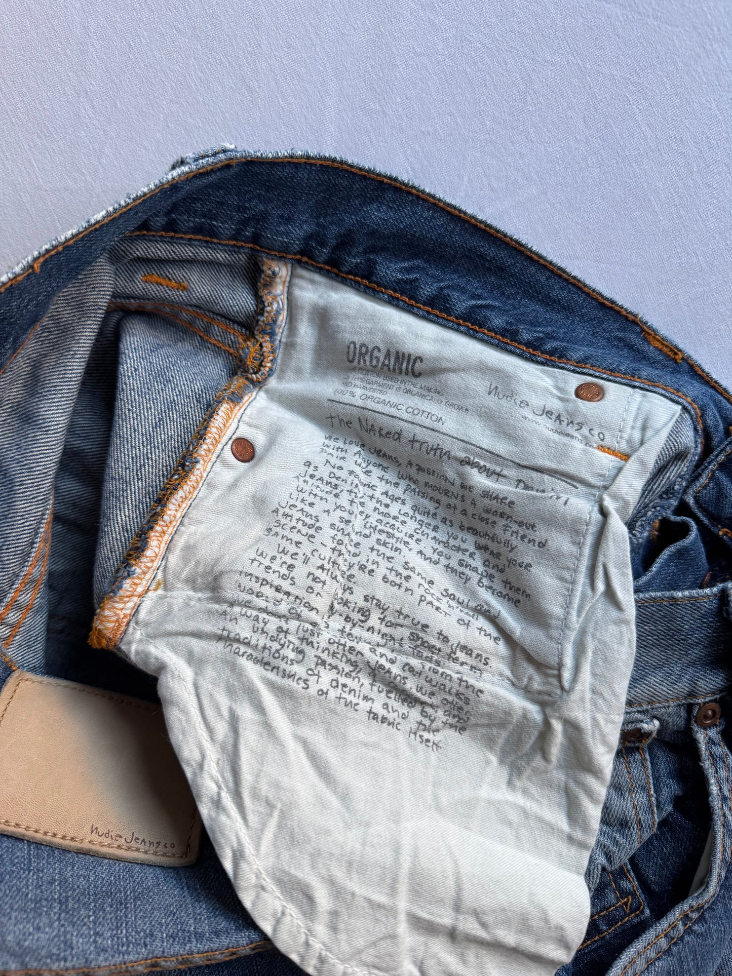 👖 Blugi Nudie Jeans Average Joe Light Wash – Mărime W32 L34