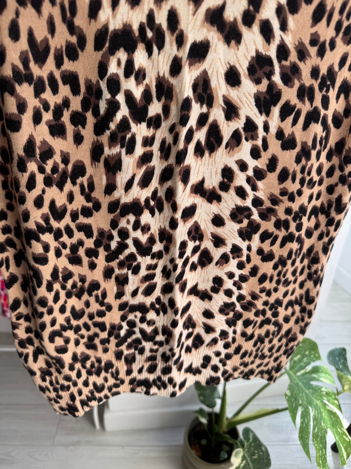 🐆 Top Y2K Tricotat Animal Print – EU 38 Damă (M)