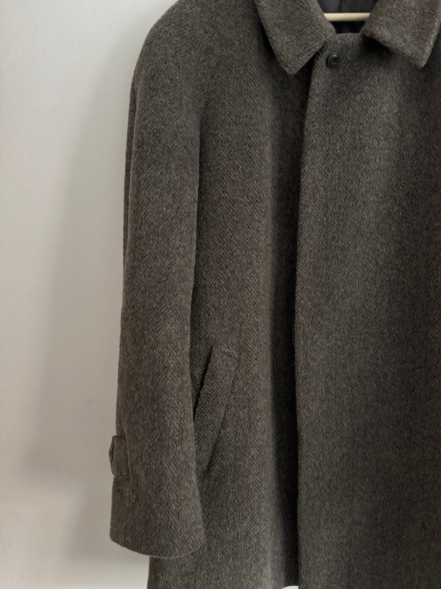 🧥 Palton Vintage Loden Mid Length din Lână  – 52 (L Bărbați)