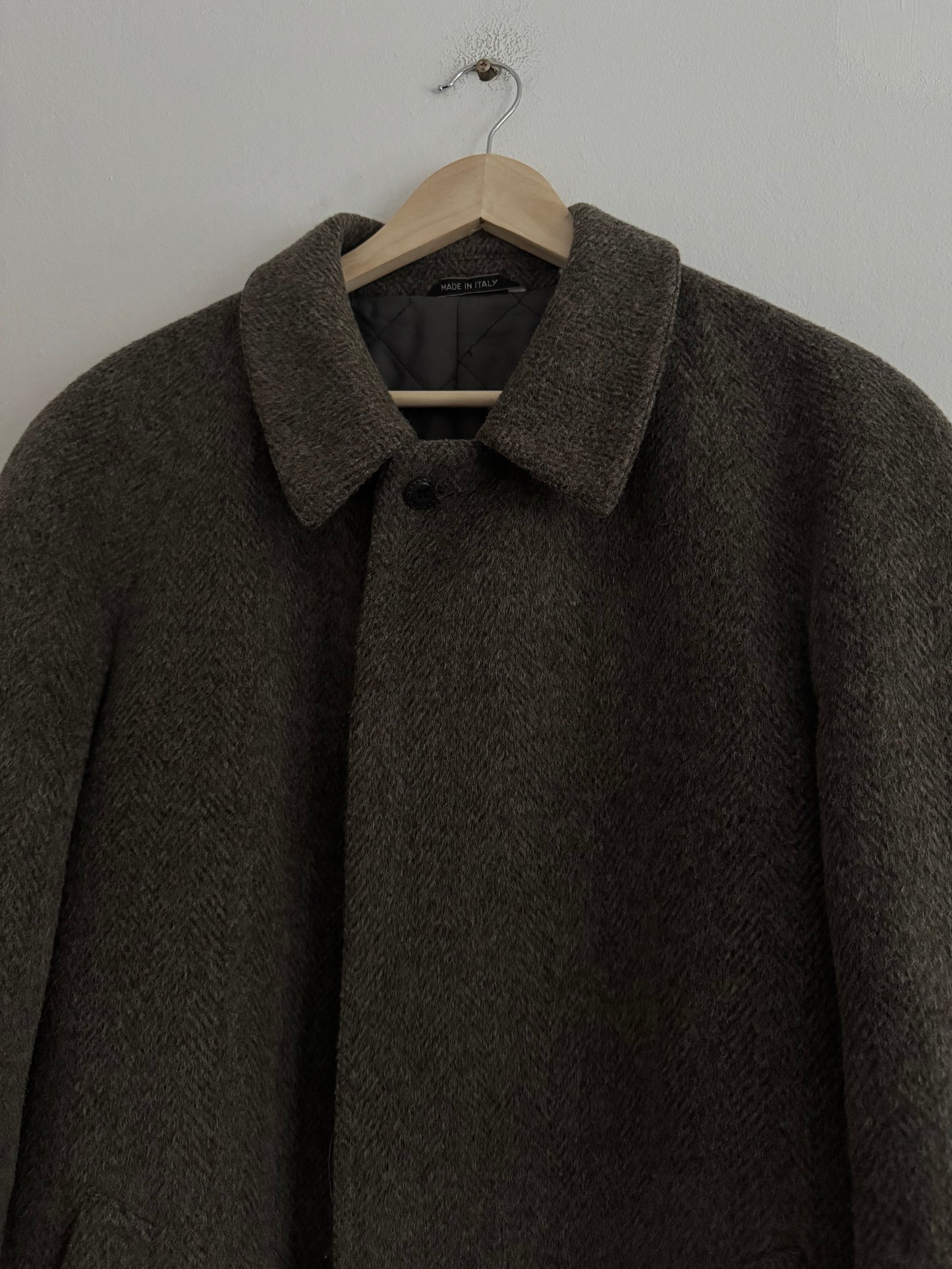 🧥 Palton Vintage Loden Mid Length din Lână  – 52 (L Bărbați)