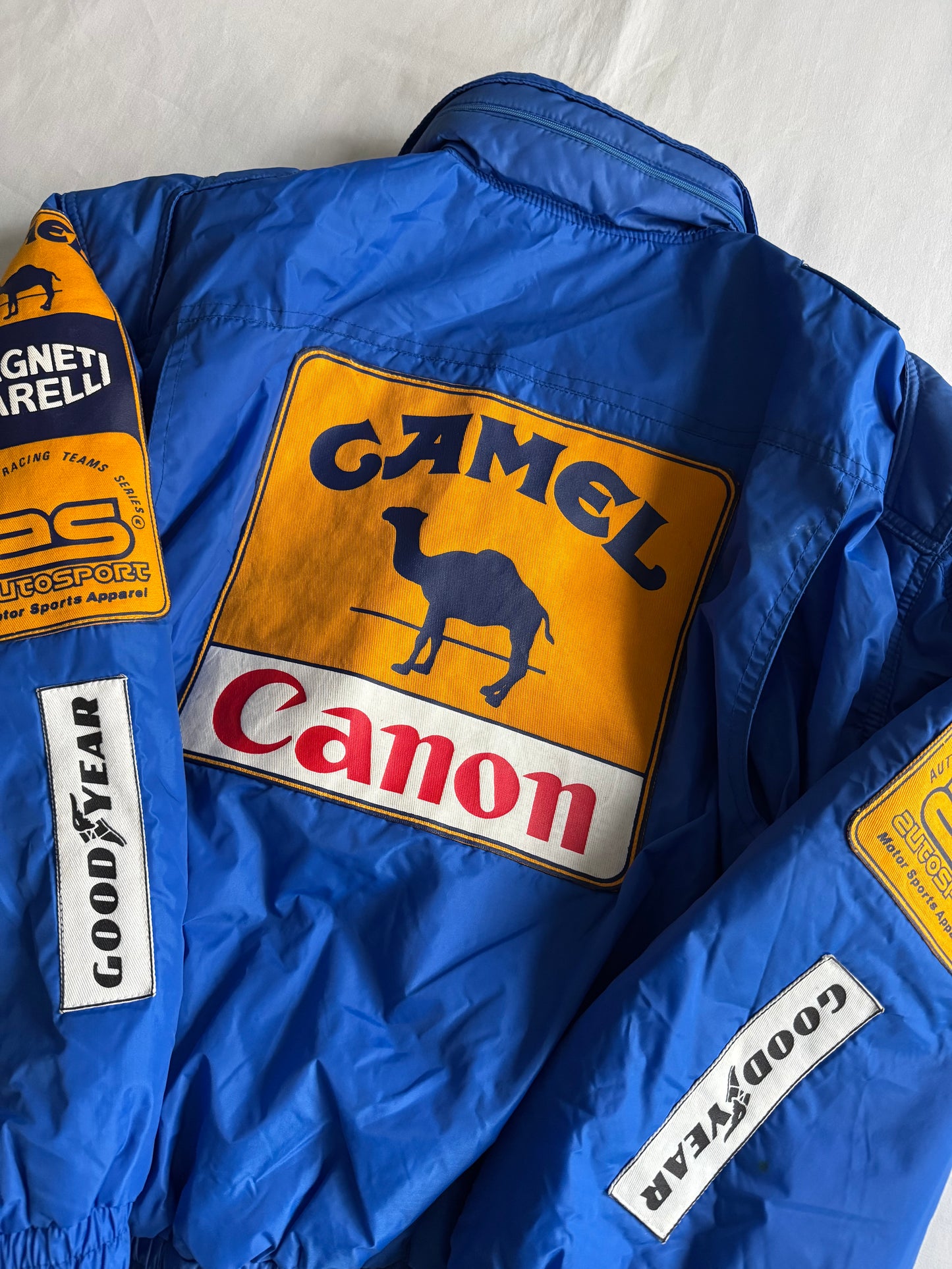 🐪 Geacă vintage Williams Renault Camel F1 Racing – Mărimea L