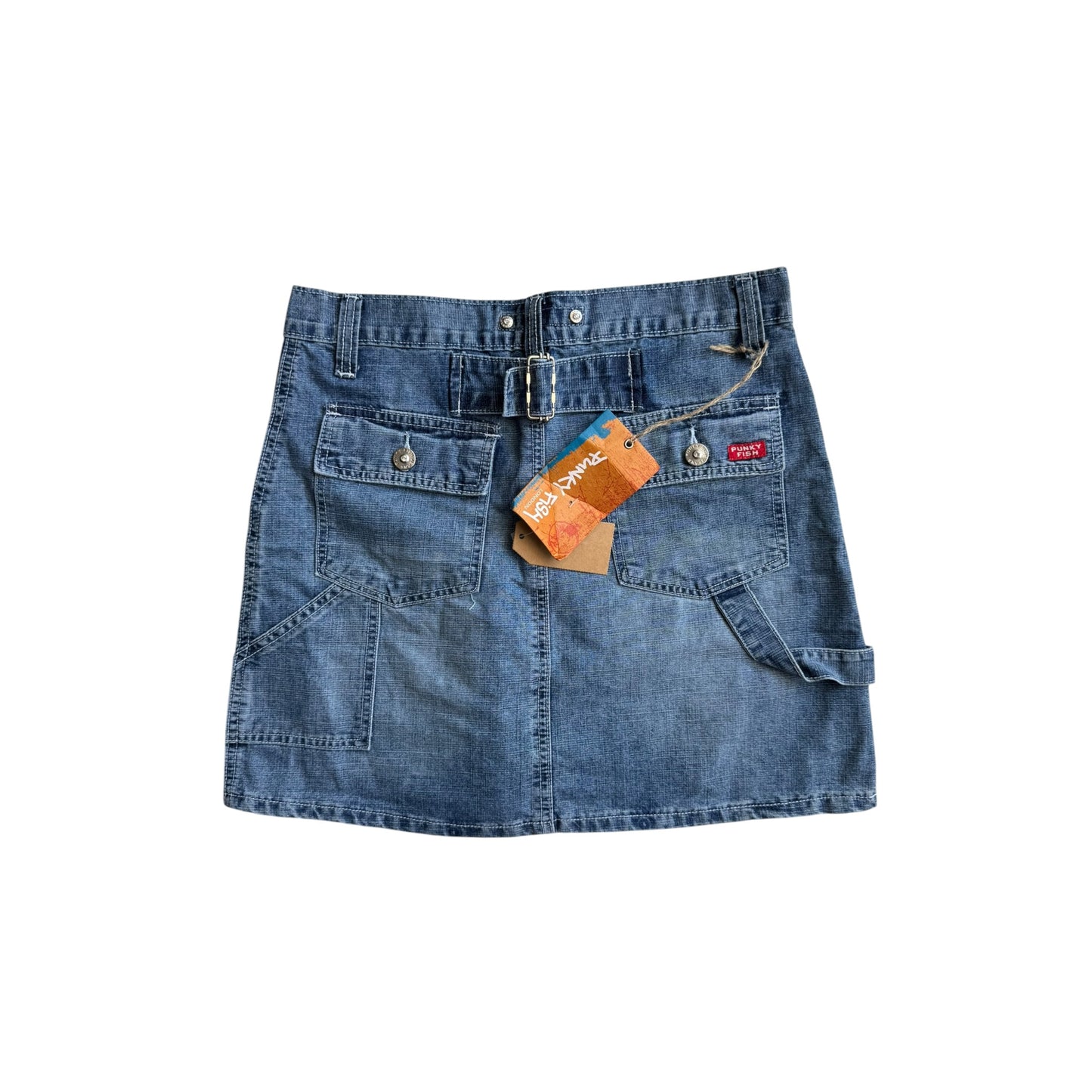 👖 Fustă Denim Carpenter Buckleback Y2K Deadstock | New with Tags – S/M Damă
