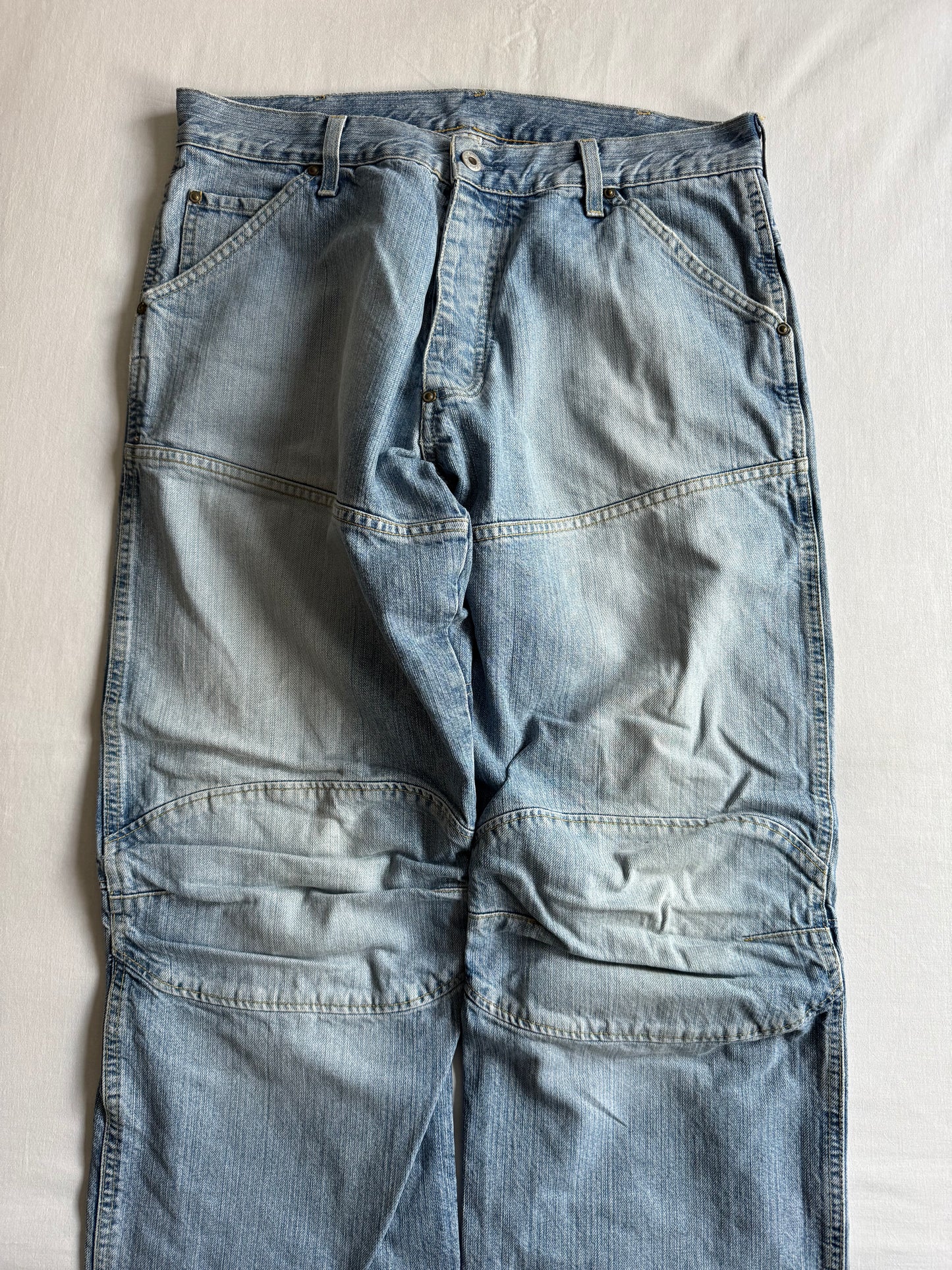 👖 Y2K G-Star Raw Elwood Jeans Light Wash – Made in Italy (W34 L34)
