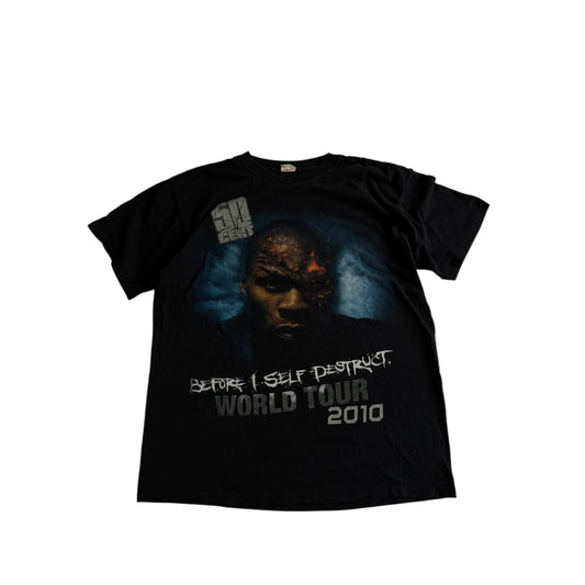 🎙️ 👕 Tricou 50 Cent – Before I Self Destruct World Tour 2010 | Mărime L