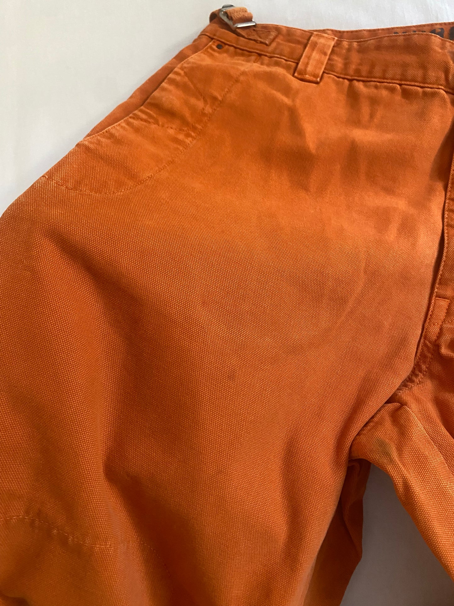 Vintage Murphy Nye Heavy Cotton Canvas Orange Sailing Trousers