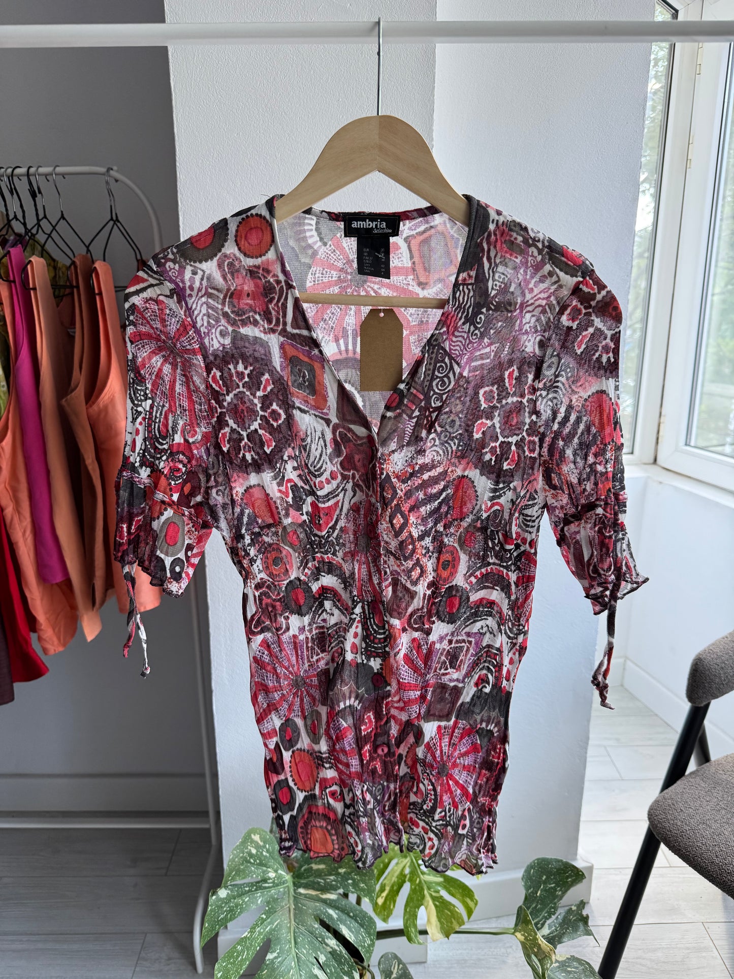 💁‍♀️ Top Mesh Printed Y2K – S Damă (36)