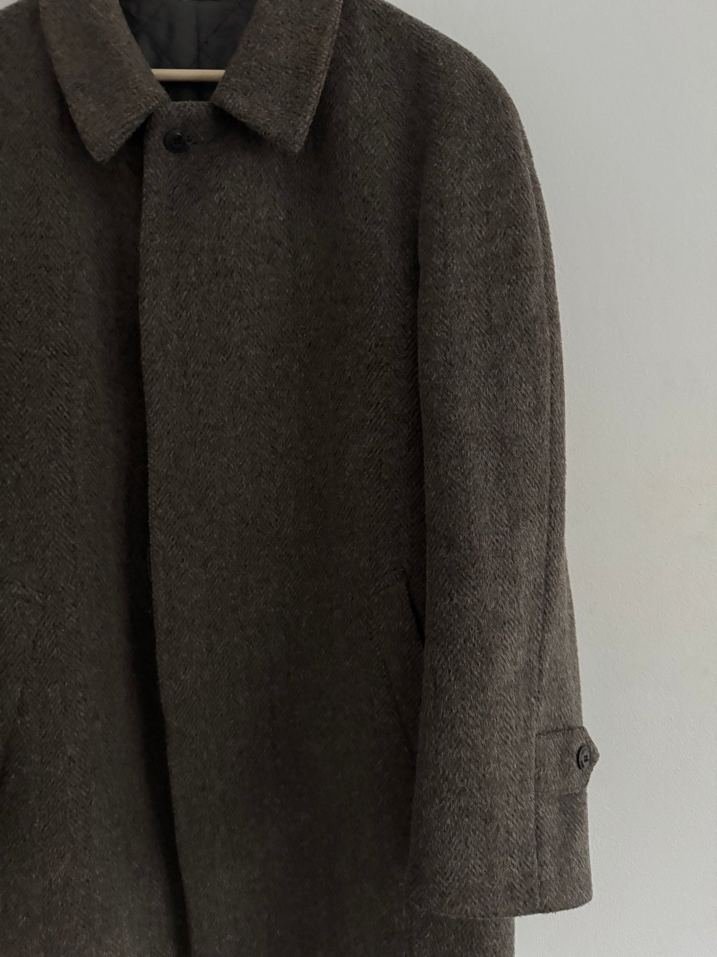 🧥 Palton Vintage Loden Mid Length din Lână  – 52 (L Bărbați)