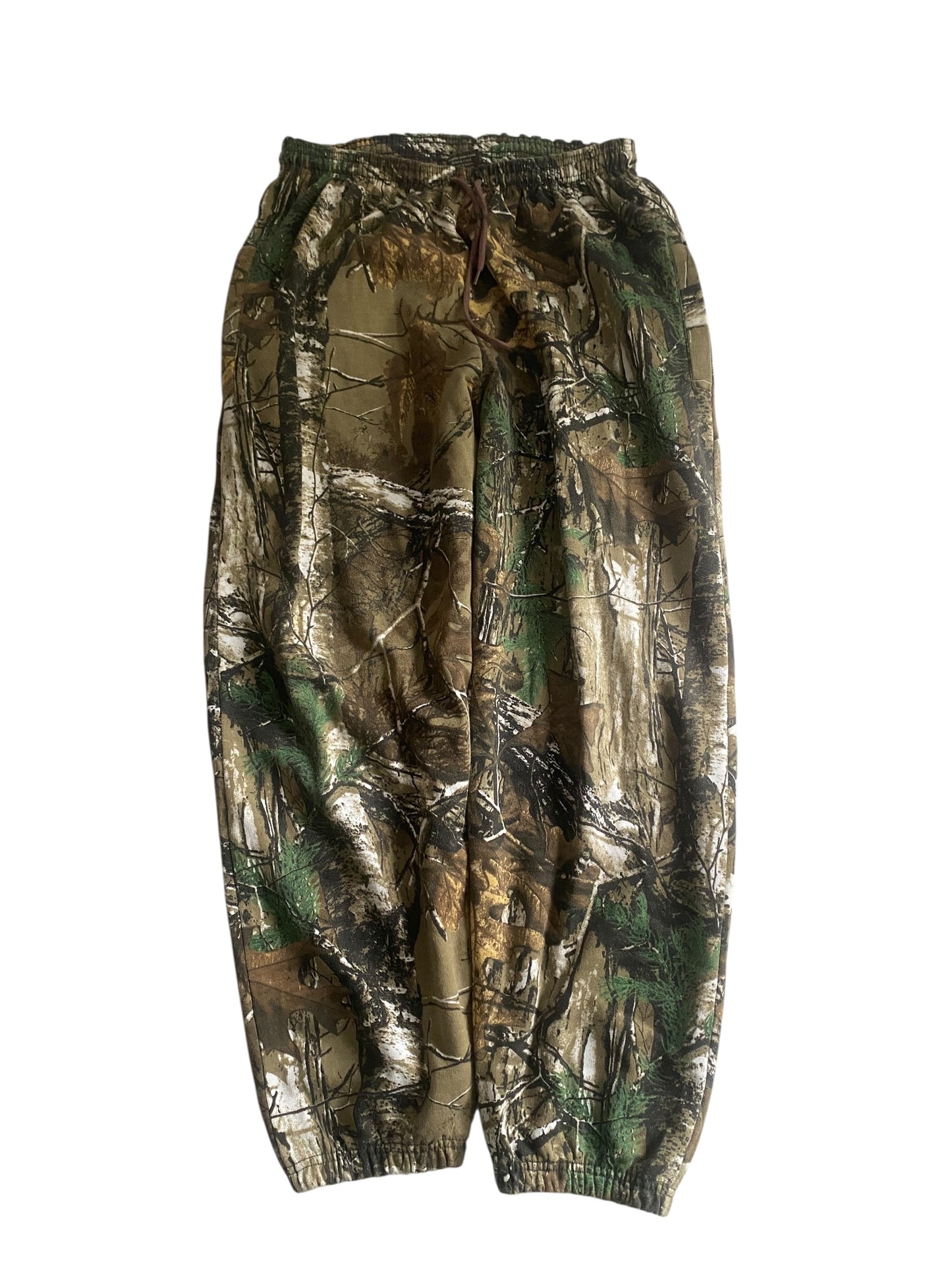 Pantaloni de trening camo, mărimea M, talie elastică și ajustabilă 🩳