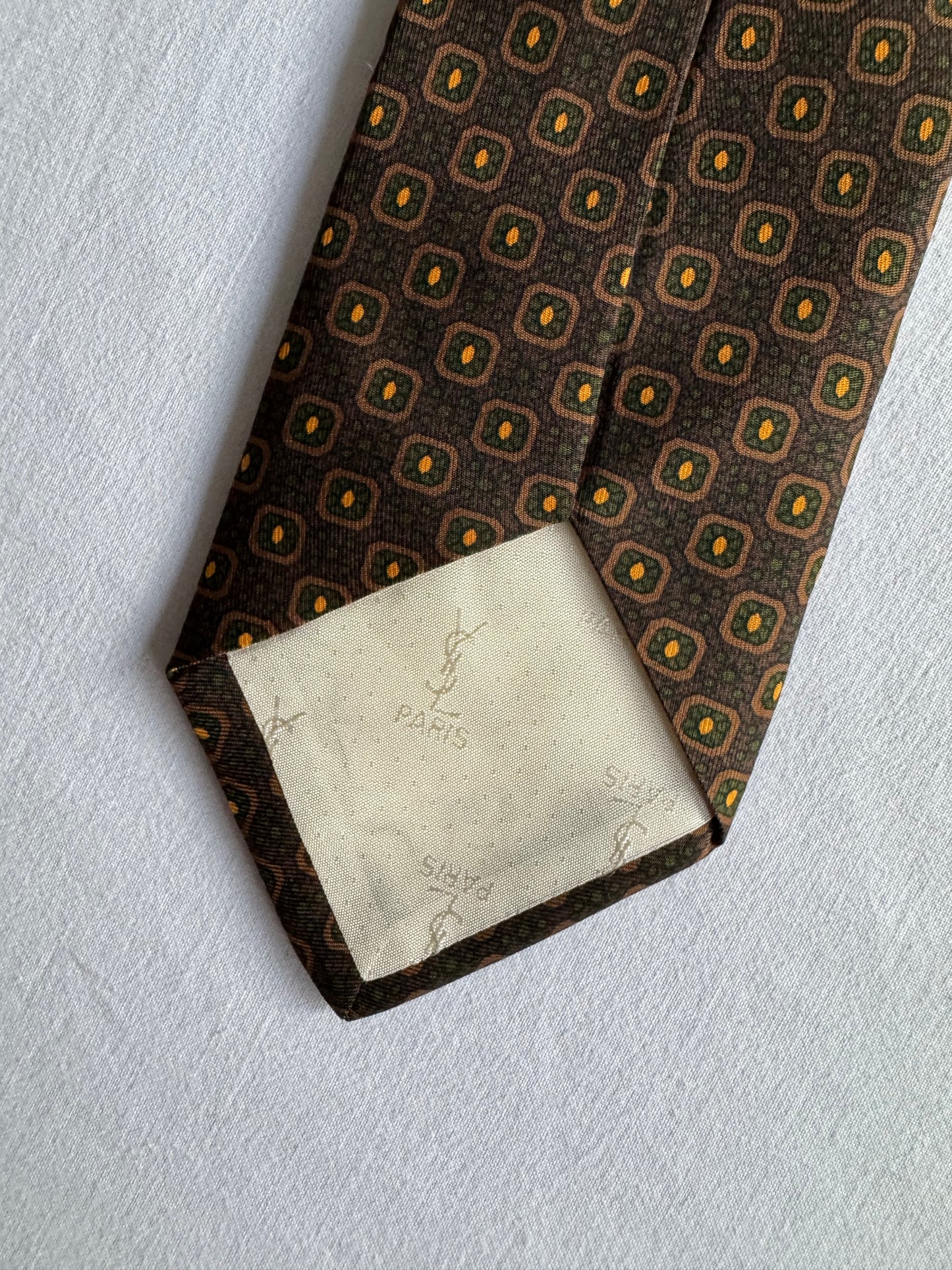 👔 Cravată Vintage Yves Saint Laurent din Mătase 100%