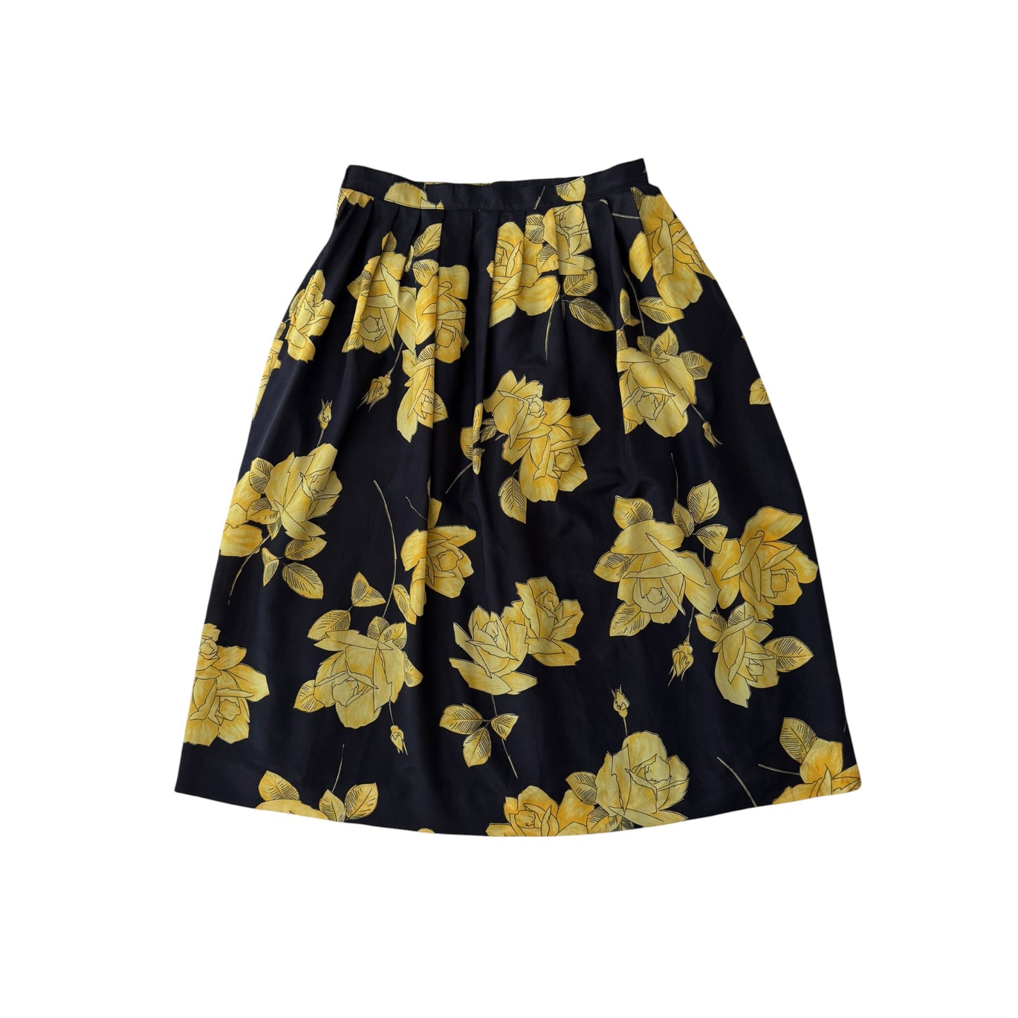 ☀️ Fustă Vintage Floral cu Print – Approx. XS–S Damă
