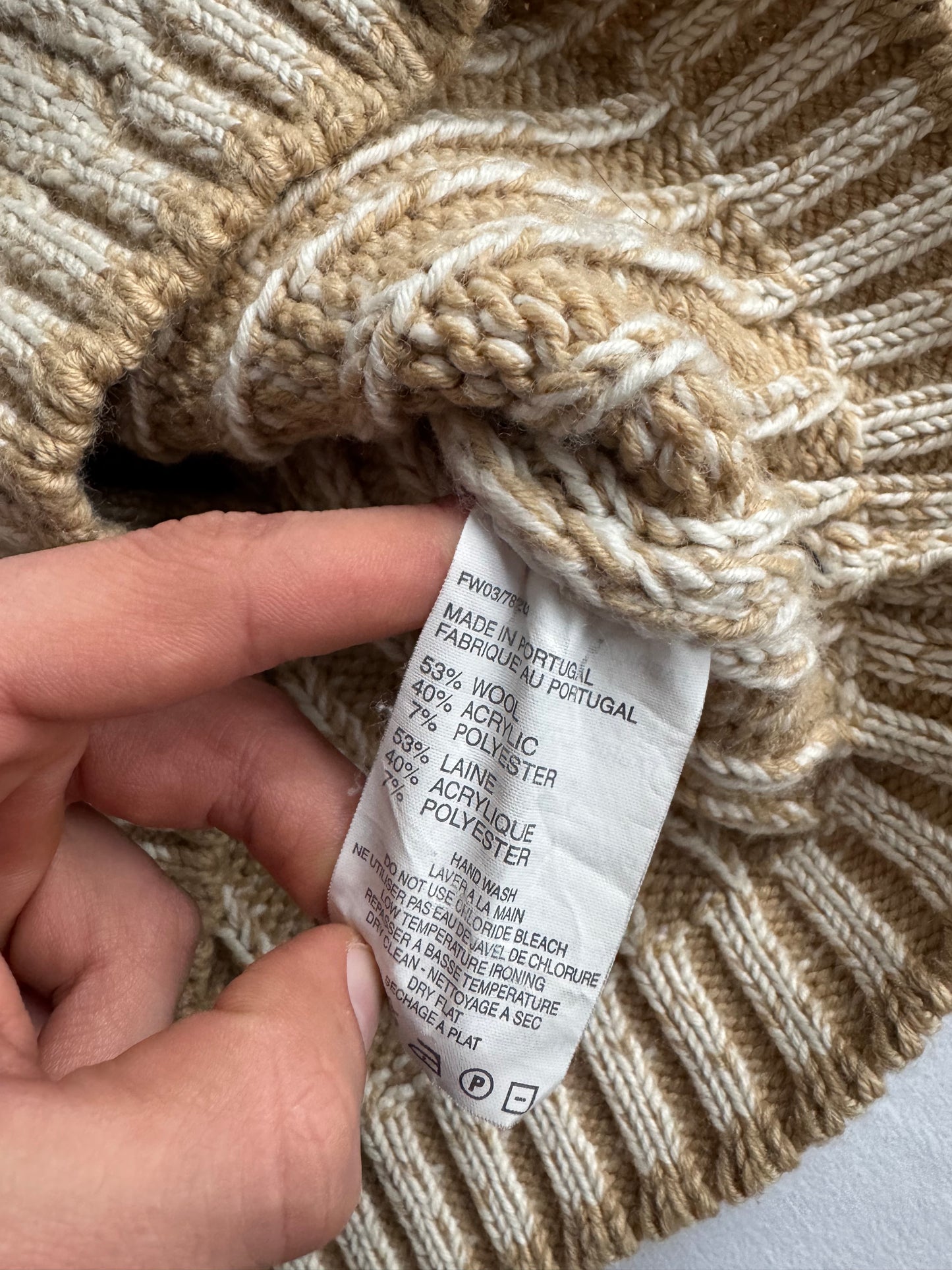 🧶 Pulover Y2K Timberland Quarter Zip din Blend Lână – XS Bărbați