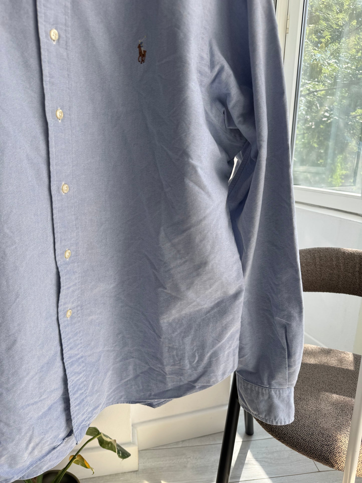 🐴 Cămașă Albastră Polo Ralph Lauren Vintage – XL Bărbați