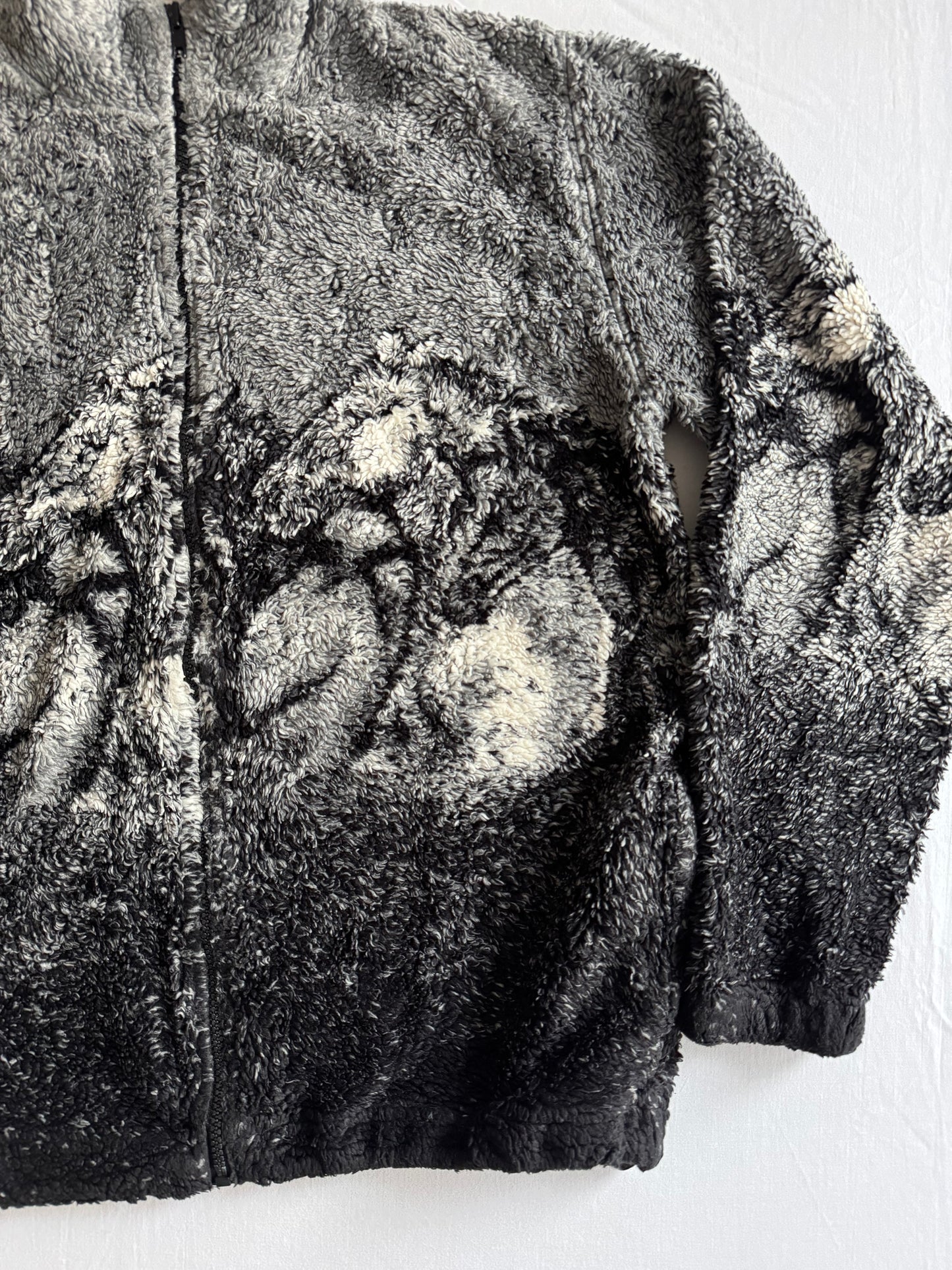 🐴 Fleece Vintage cu Print Cai – Mărimea M