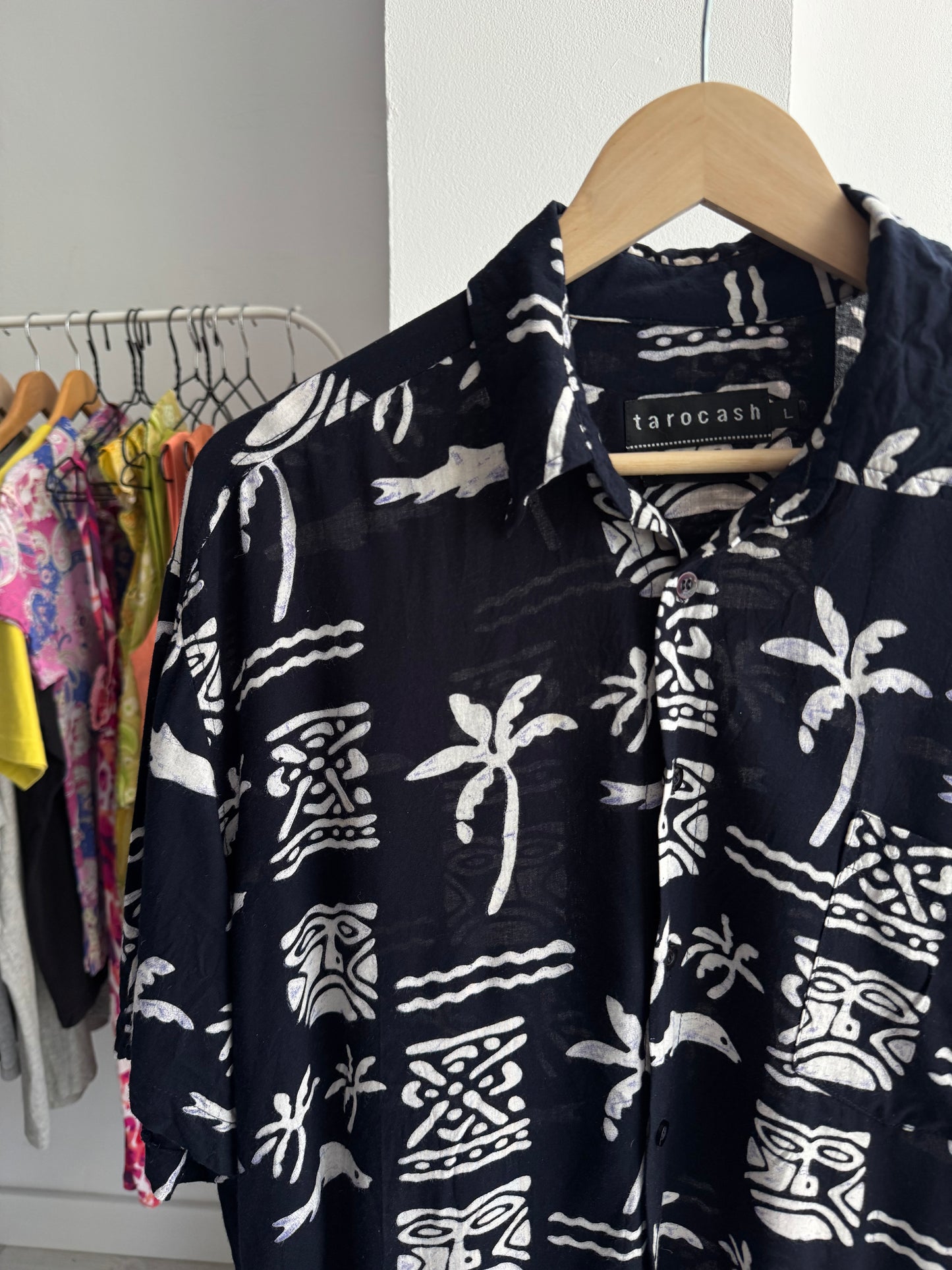 🏄‍♂️ Cămașă Imprimată Vintage Navy - Made in Australia – L Bărbați
