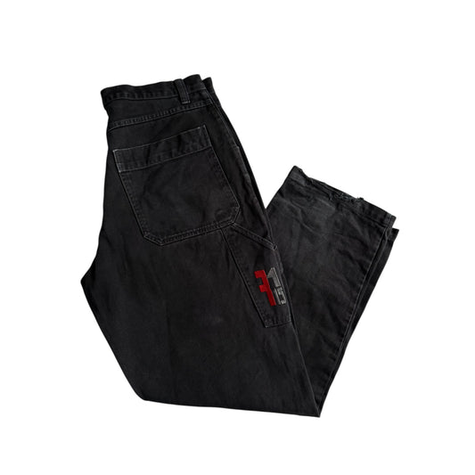 🔨 Y2K Paco Black Carpenter Baggy Jeans – Mărime US 36 / EU 50