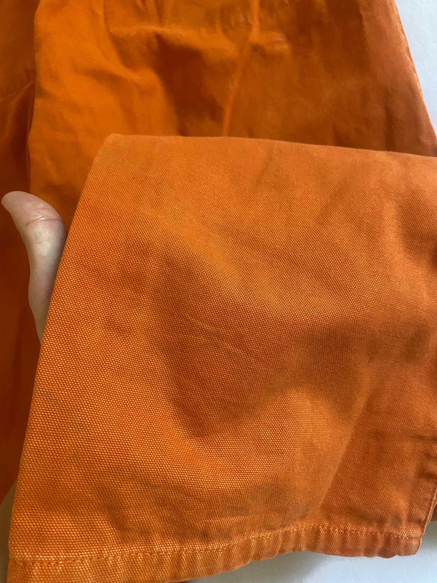 Vintage Murphy Nye Heavy Cotton Canvas Orange Sailing Trousers