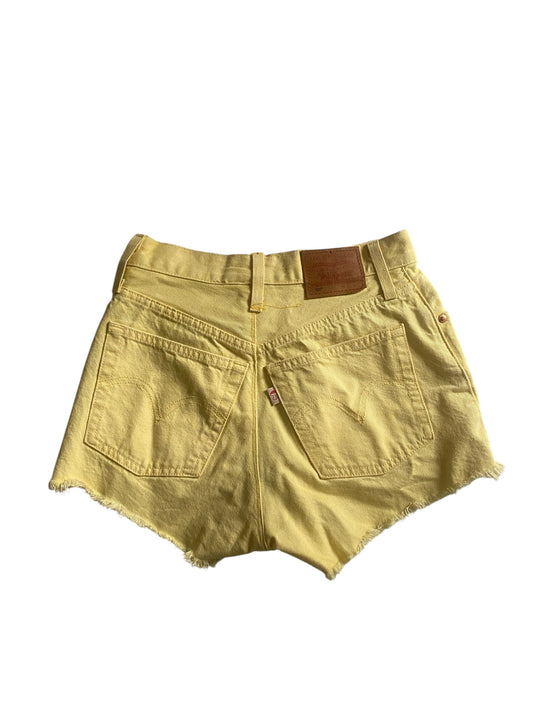 Women's Levi's Butter Yellow Shorts
