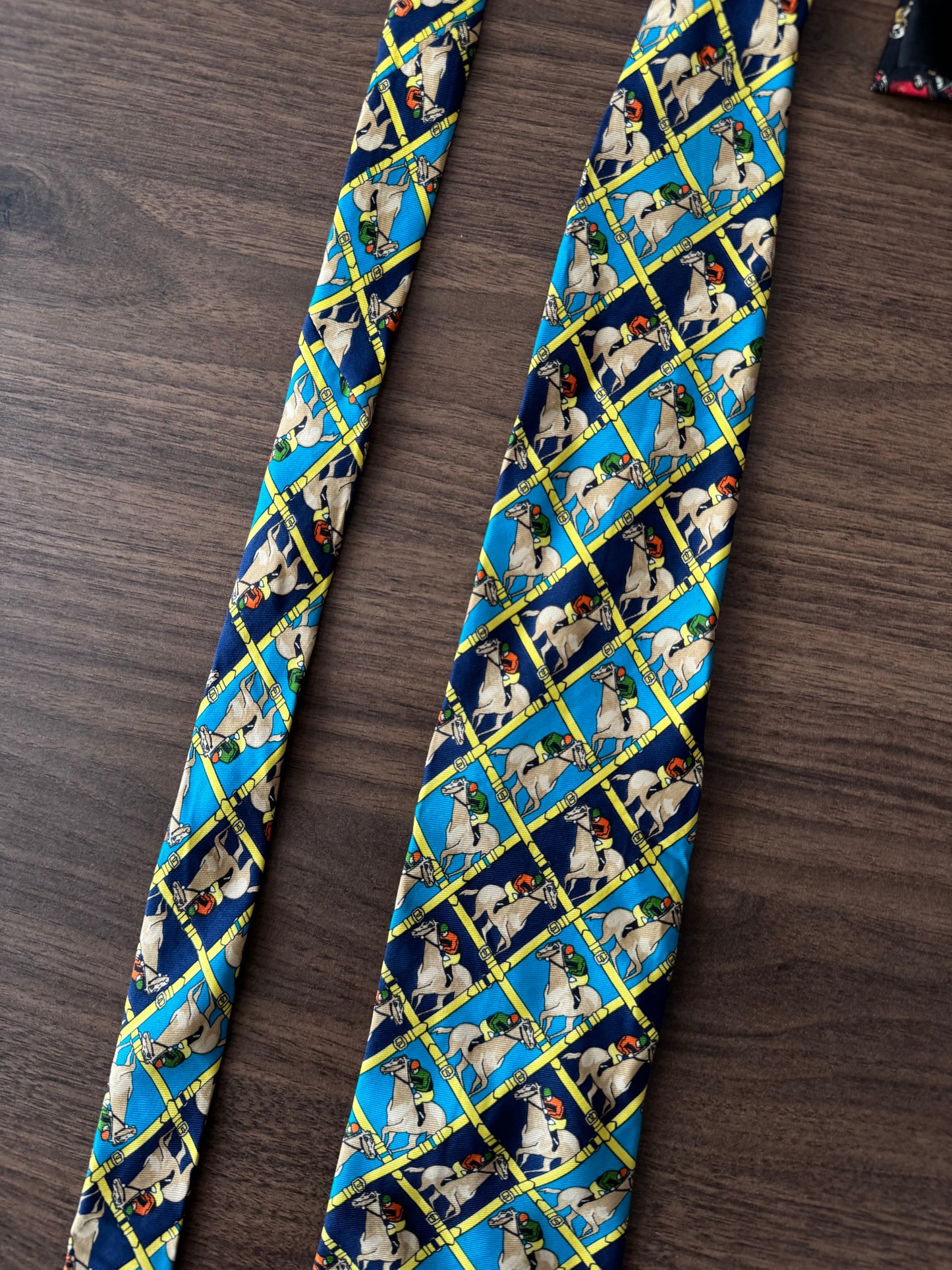 🐎 Cravată Printed Vintage | Mătase Naturală