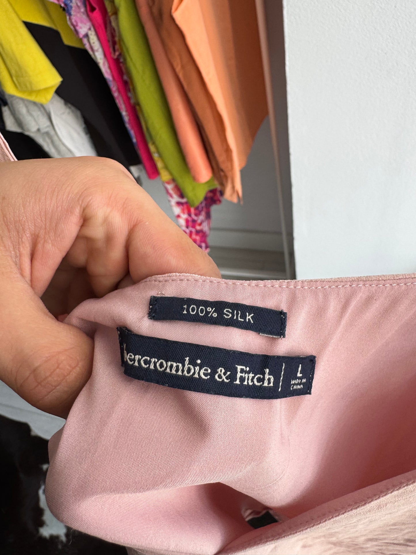 👚 Top Y2K Abercrombie & Fitch din Mătase – L Damă