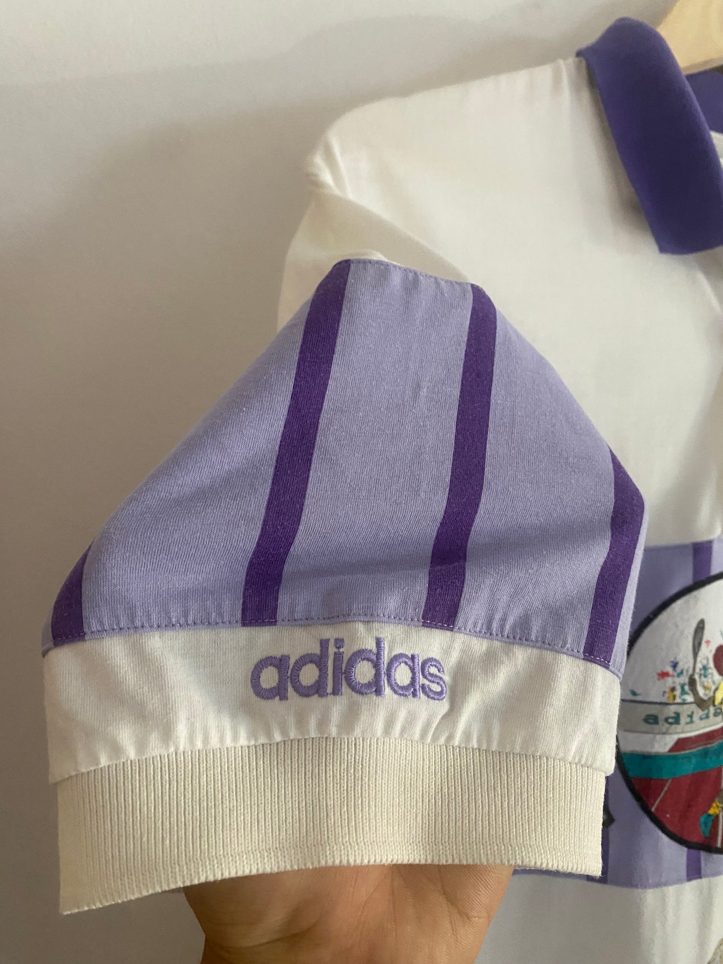 🎾 Tricou Vintage Adidas Polo Tennis „At The Centre Court” – Mărime 52 (potrivit L)