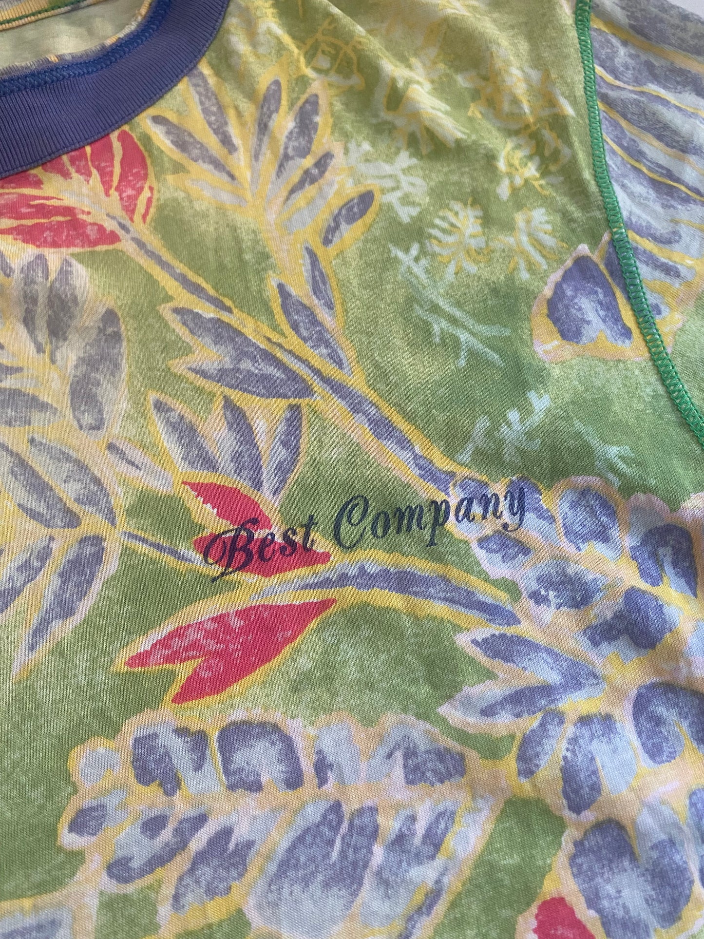 Vintage Best Company All Over Print Floral Shirt