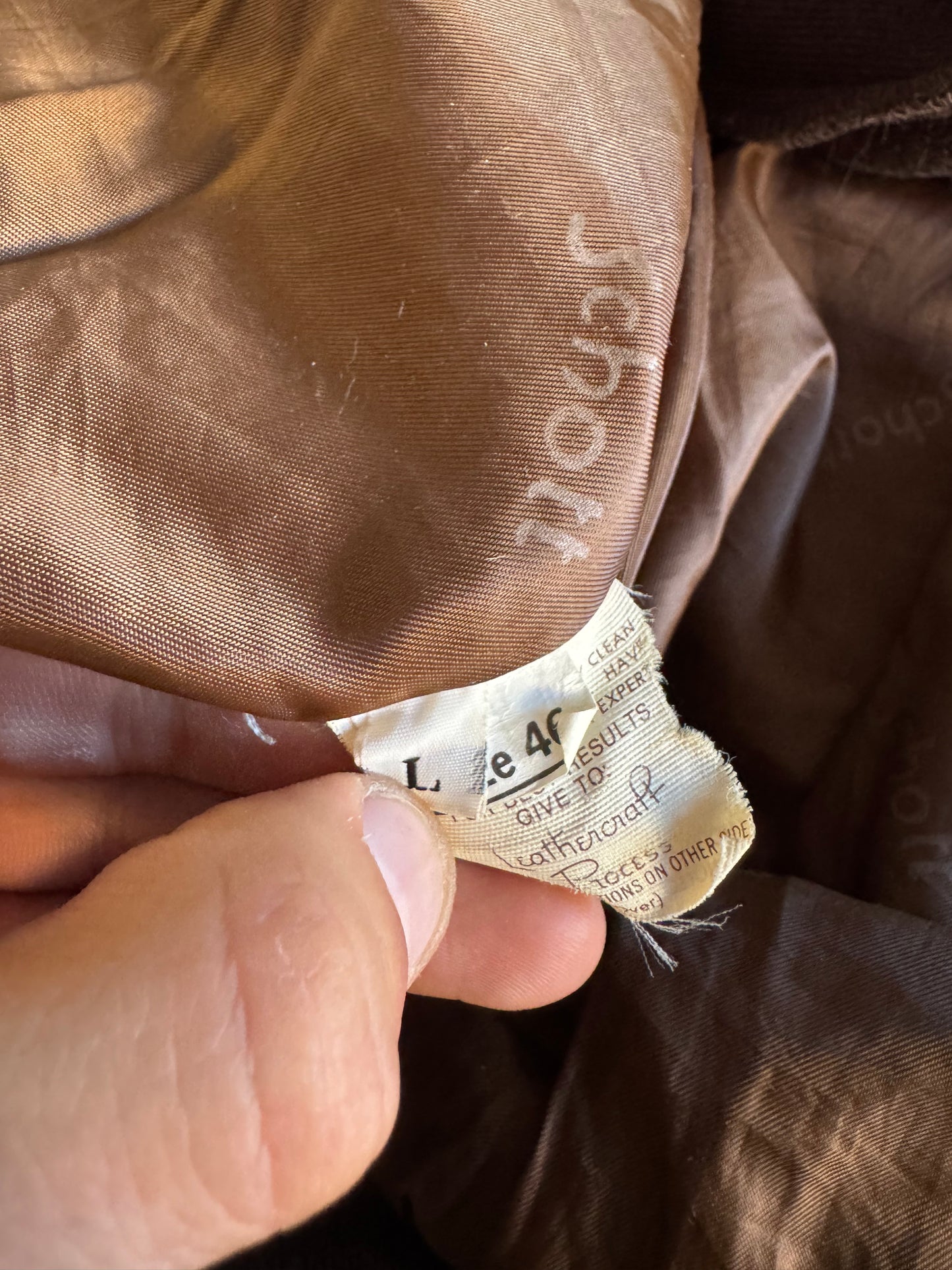 ✈️ Geacă de piele Schott NYC 184SM A-2 maro, bărbați L – piele de vacă autentică, Made in USA 🇺🇸