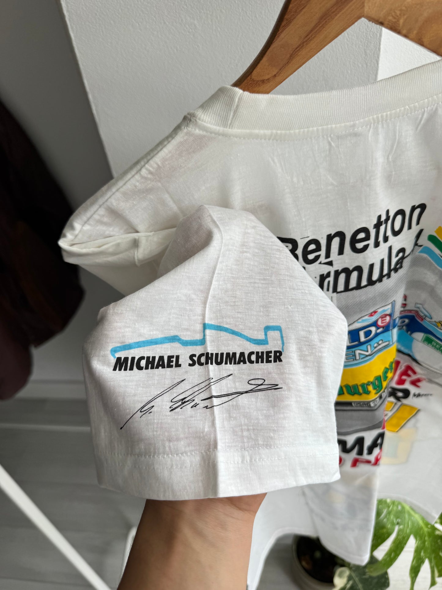 🏎️ Tricou Vintage Graphic Benetton x Michael Schumacher F1 Racing Team – XXL