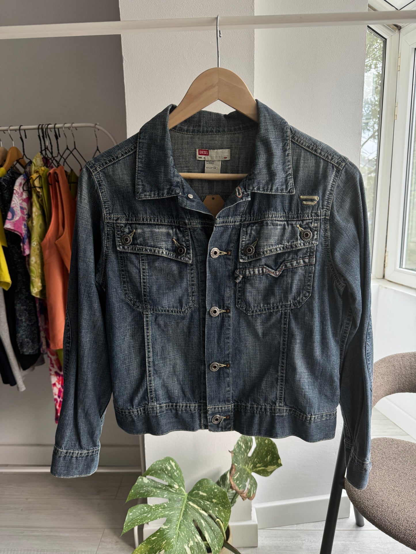 ⛽️ Jachetă Denim Diesel Y2K Vintage – M Damă