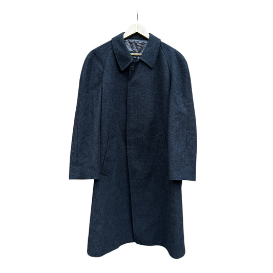 🧥 Palton Vintage Bărbați Gri Închis din Lână Virgină – Marimea L