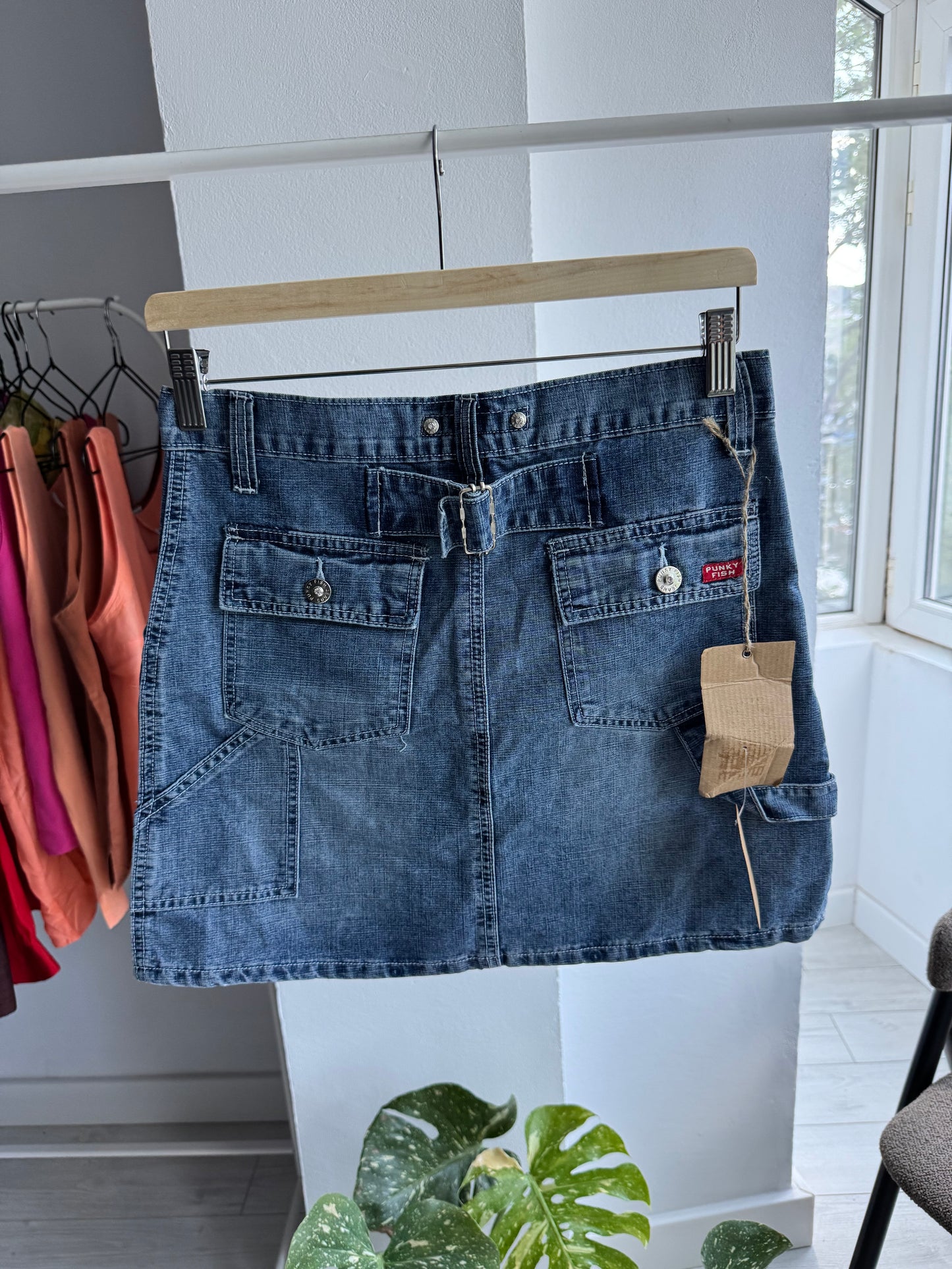 👖 Fustă Denim Carpenter Buckleback Y2K Deadstock | New with Tags – S/M Damă